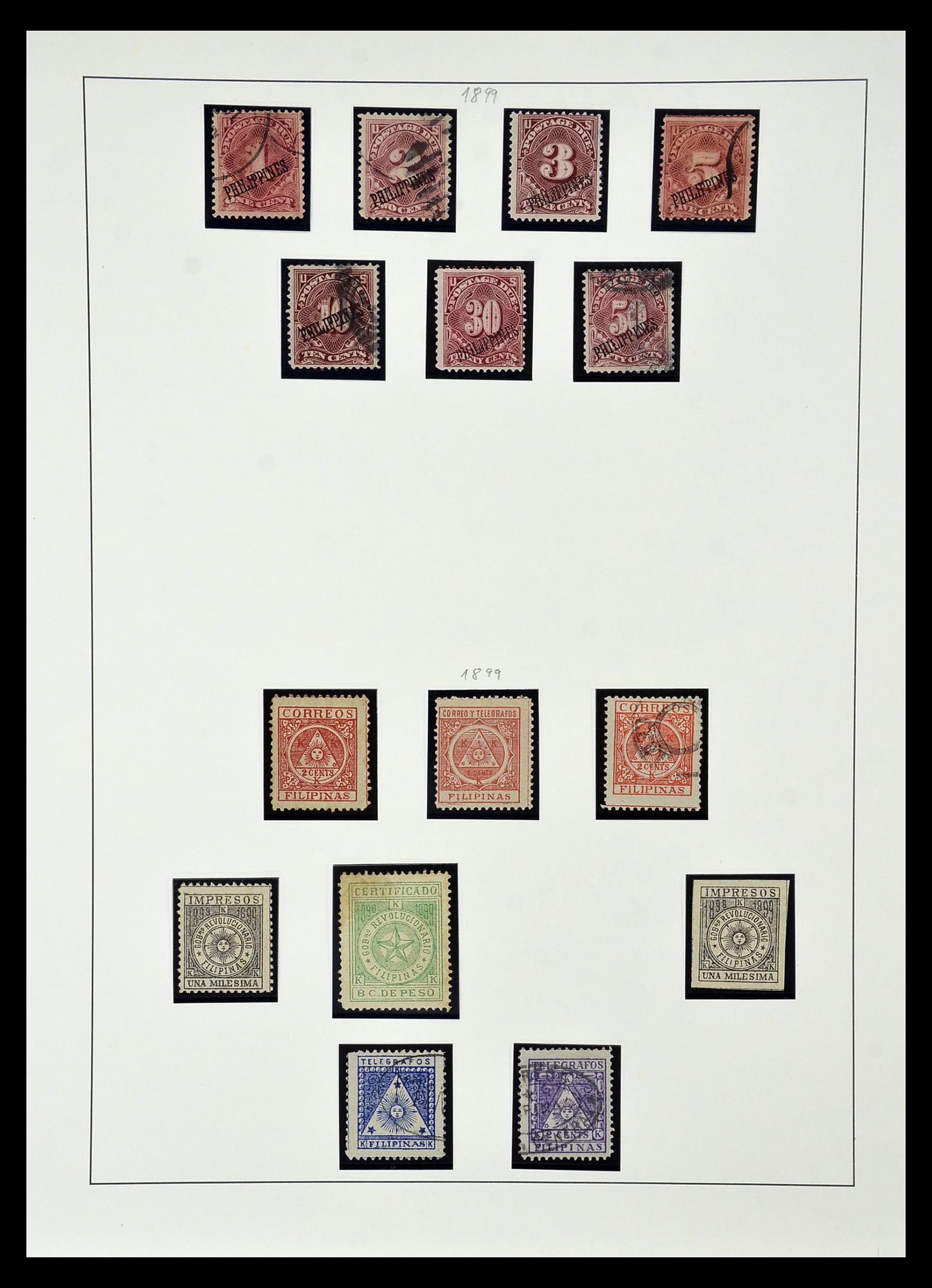 34917 009 - Postzegelverzameling 34917 Filippijnen 1899-1945.