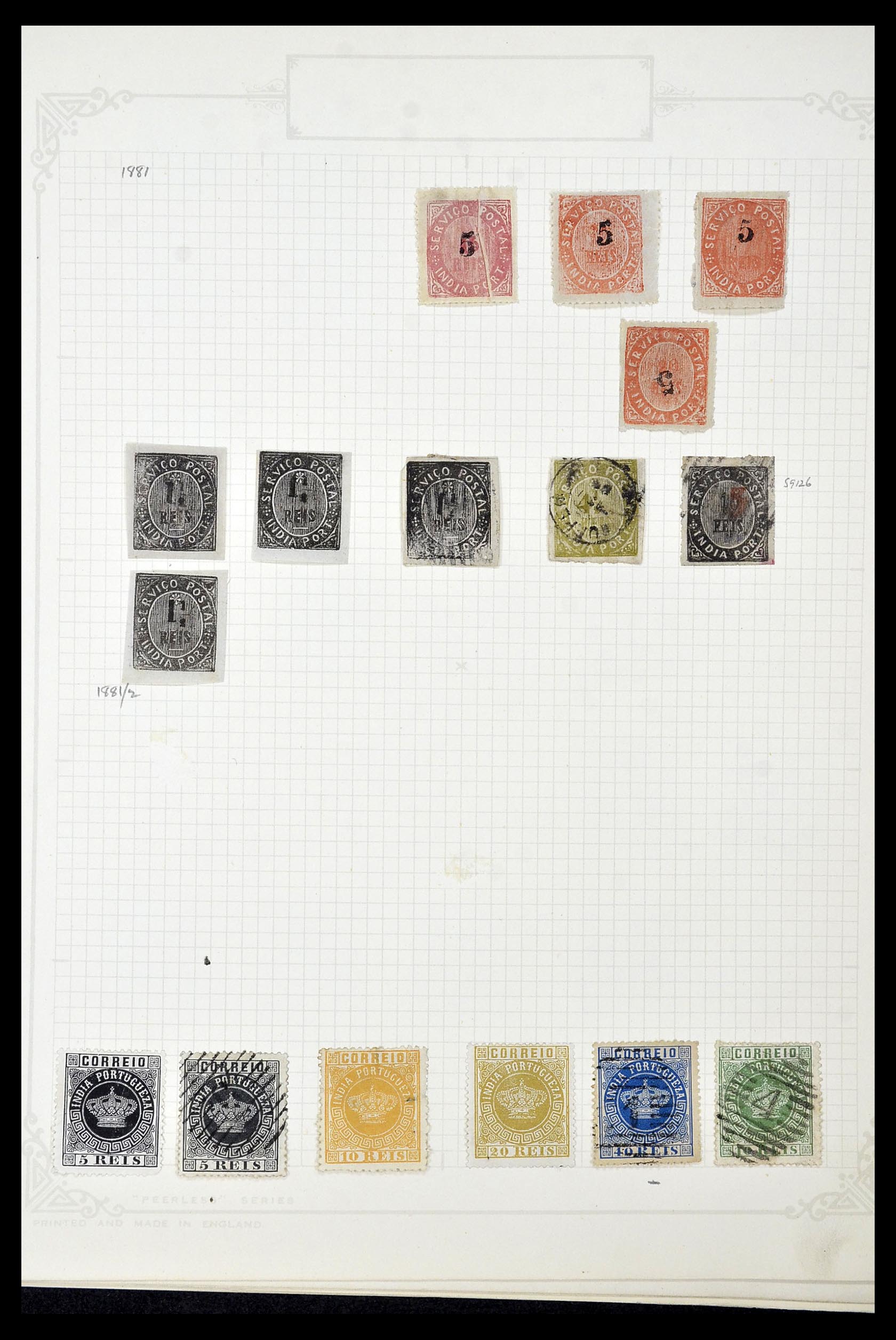 34922 002 - Postzegelverzameling 34922 Portugese koloniën 1871-1951.