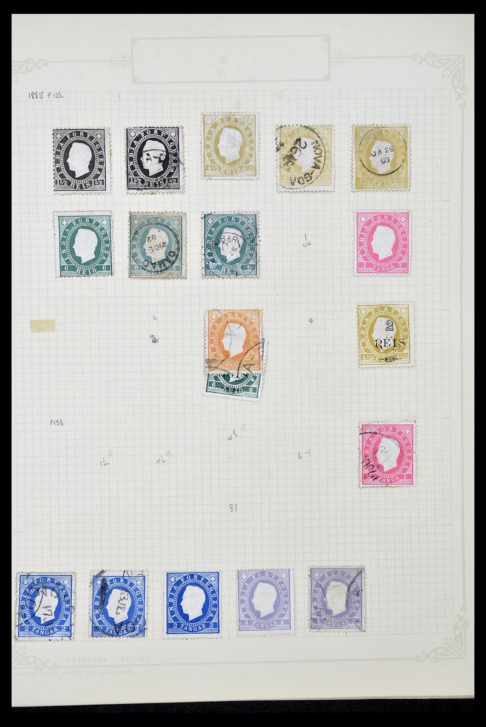 34922 006 - Postzegelverzameling 34922 Portugese koloniën 1871-1951.