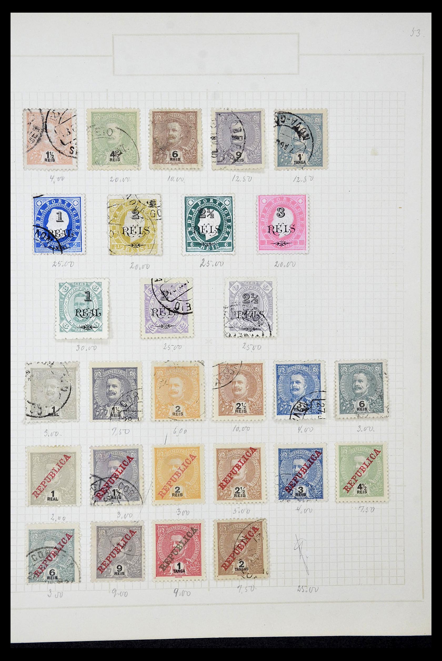 34922 013 - Postzegelverzameling 34922 Portugese koloniën 1871-1951.