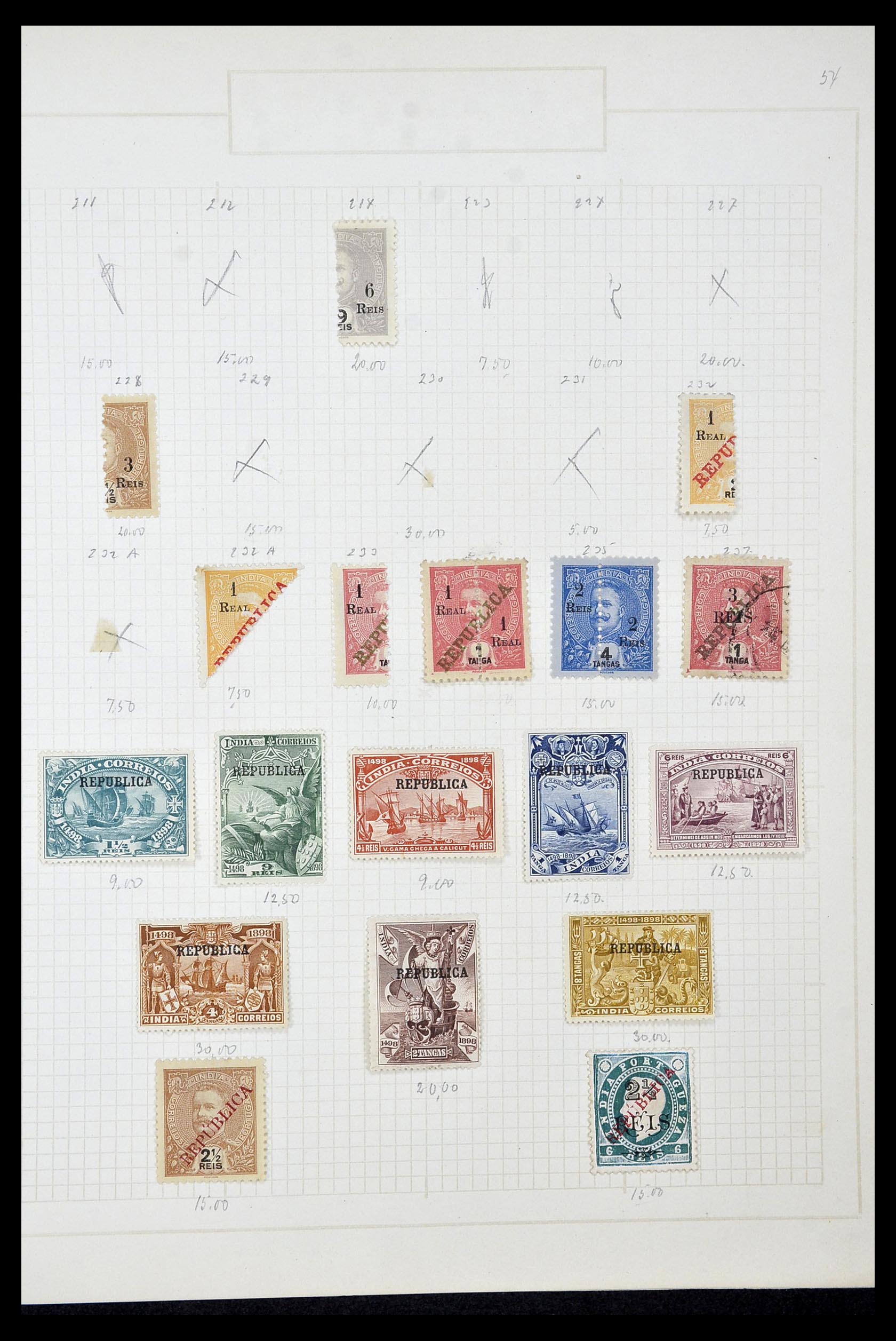 34922 014 - Postzegelverzameling 34922 Portugese koloniën 1871-1951.