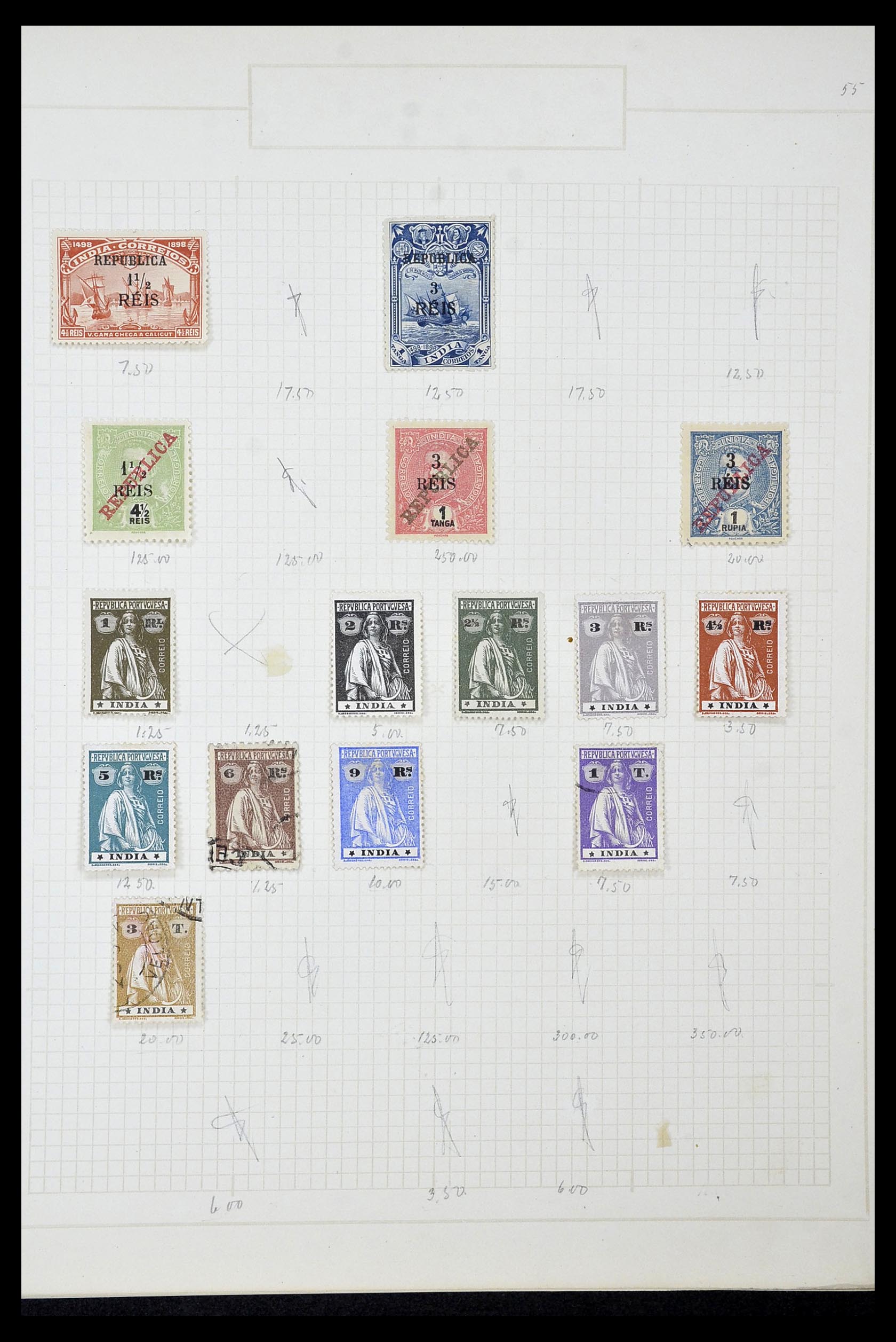 34922 018 - Postzegelverzameling 34922 Portugese koloniën 1871-1951.
