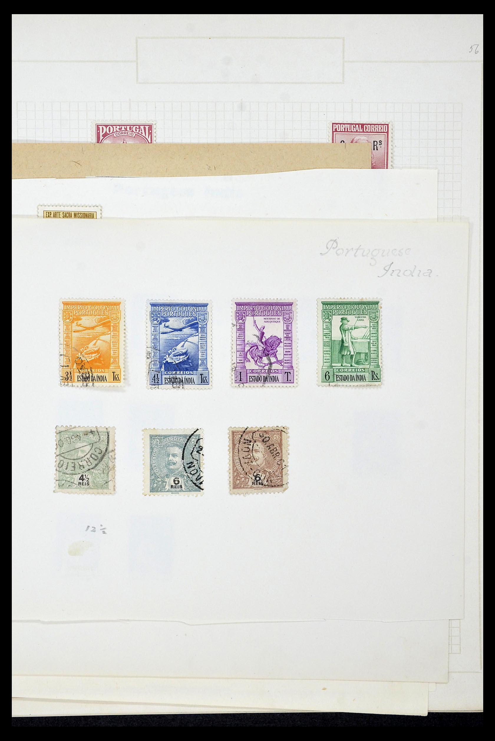 34922 019 - Postzegelverzameling 34922 Portugese koloniën 1871-1951.