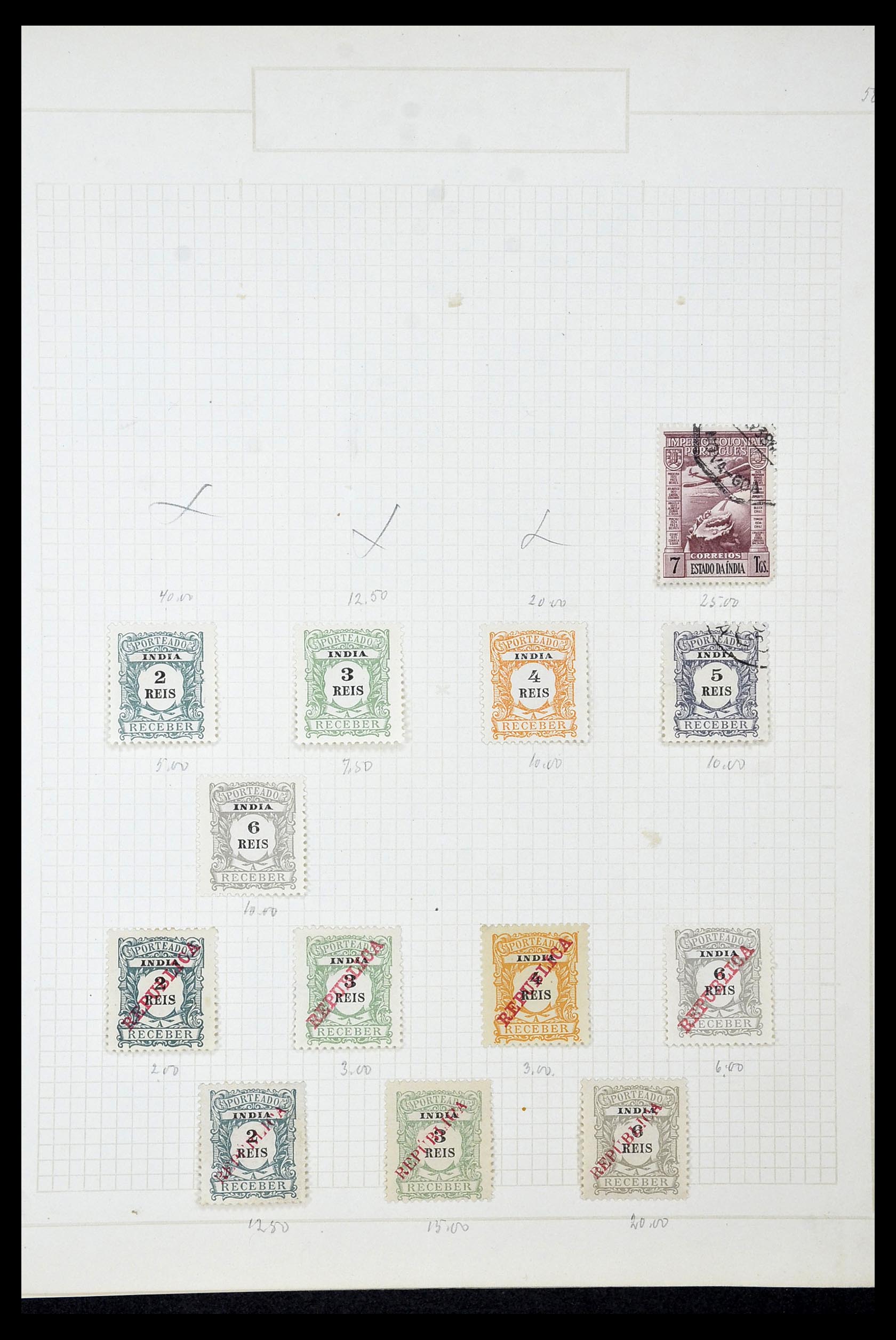 34922 028 - Postzegelverzameling 34922 Portugese koloniën 1871-1951.