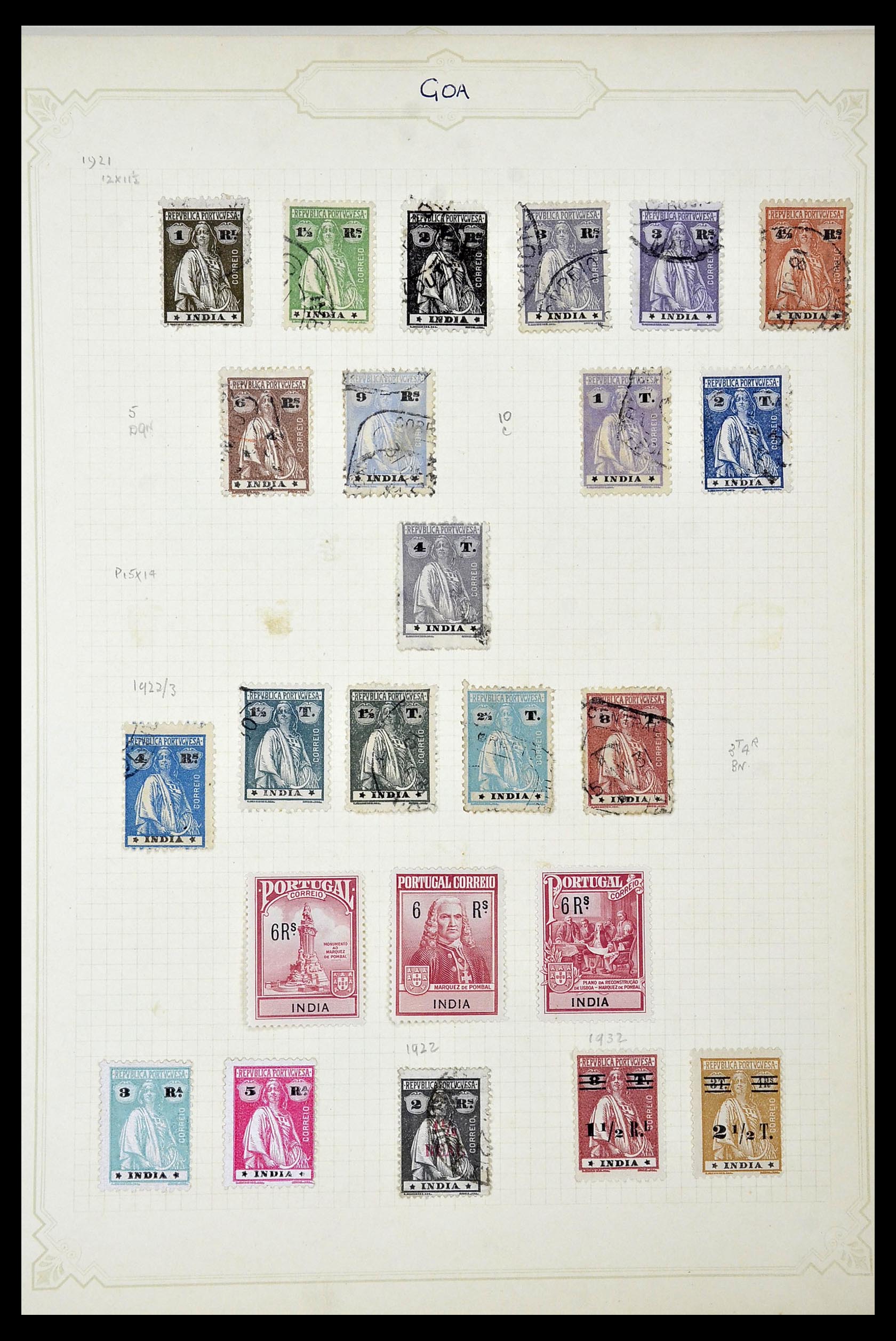 34922 035 - Postzegelverzameling 34922 Portugese koloniën 1871-1951.