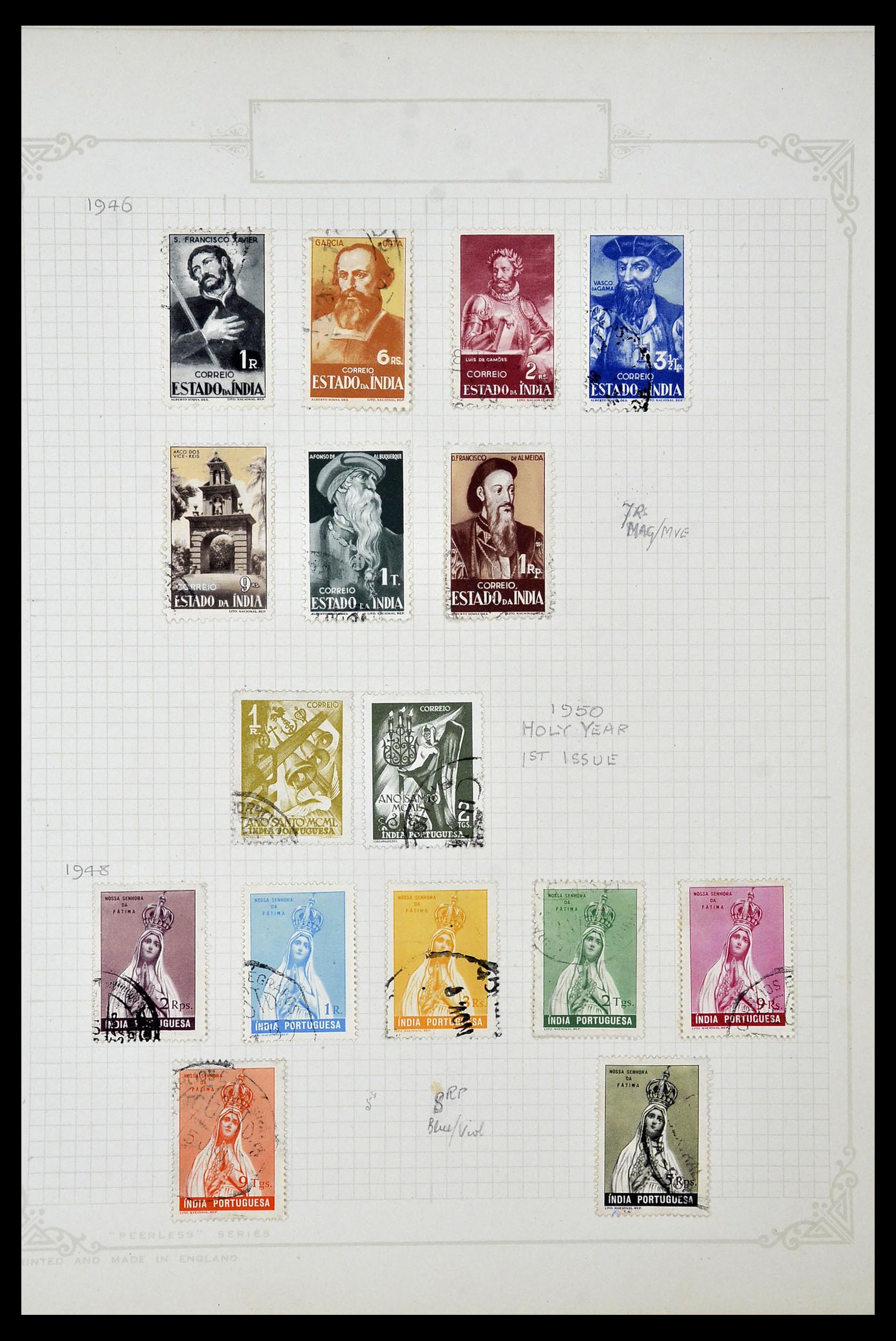 34922 039 - Postzegelverzameling 34922 Portugese koloniën 1871-1951.