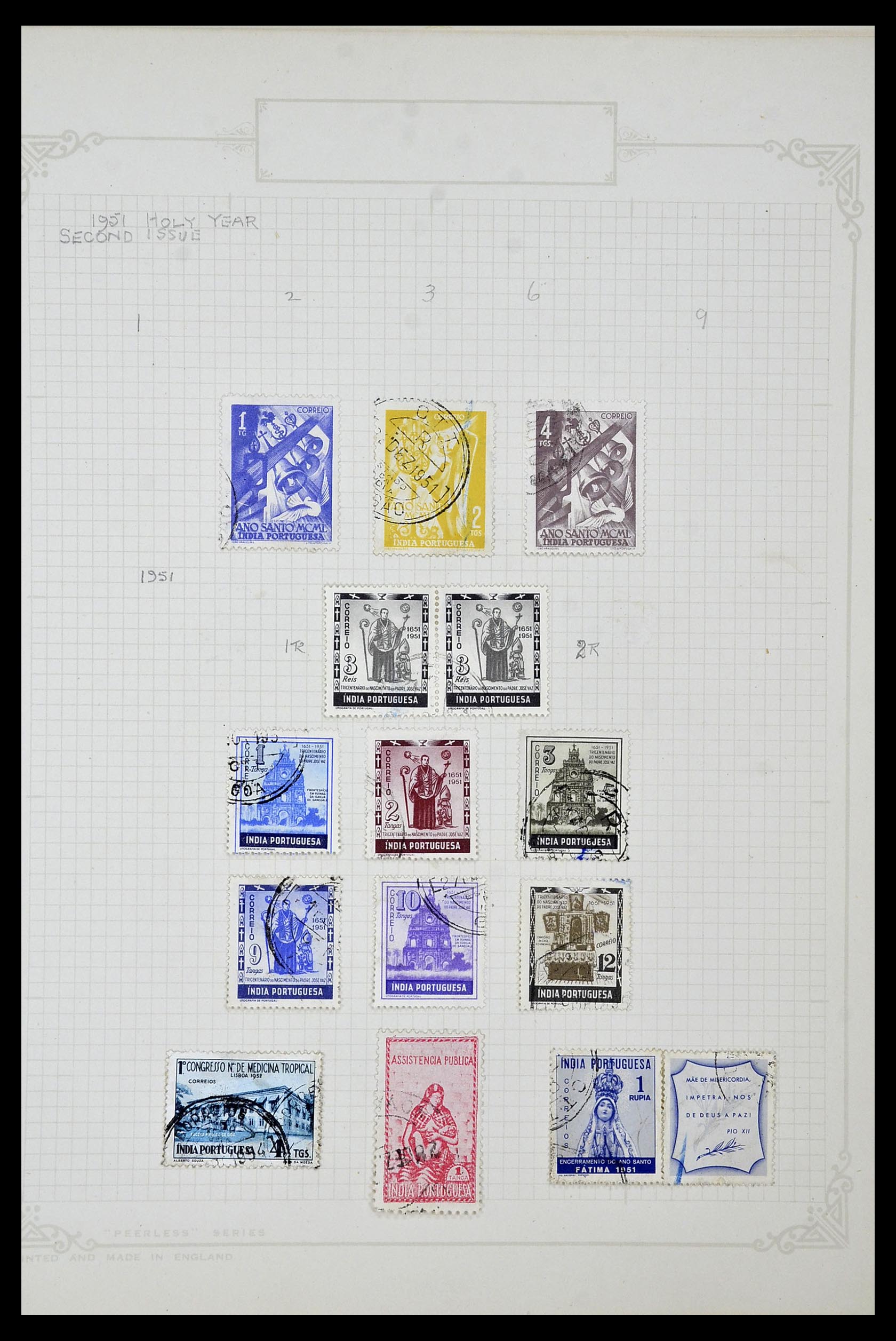 34922 040 - Postzegelverzameling 34922 Portugese koloniën 1871-1951.