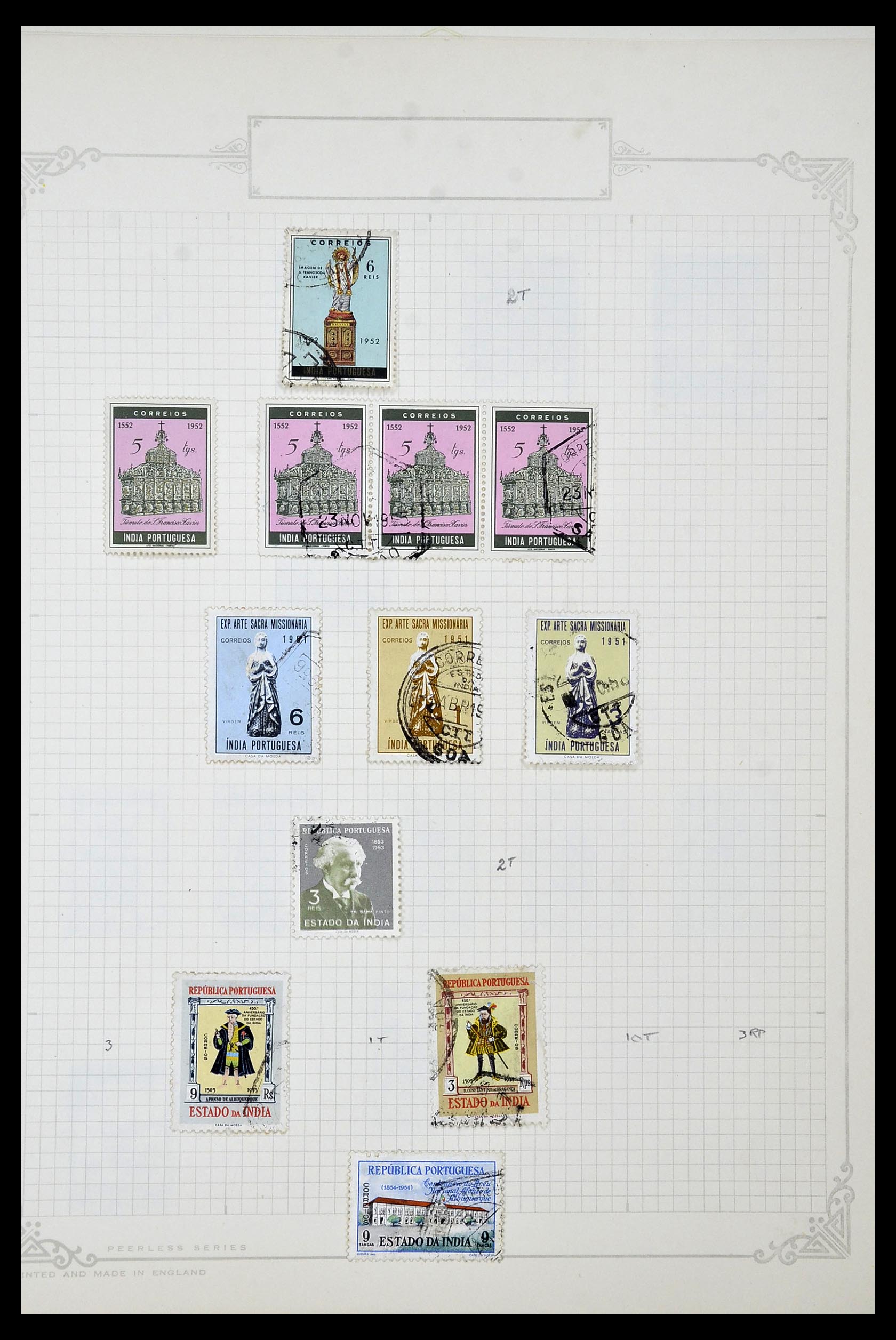 34922 042 - Postzegelverzameling 34922 Portugese koloniën 1871-1951.