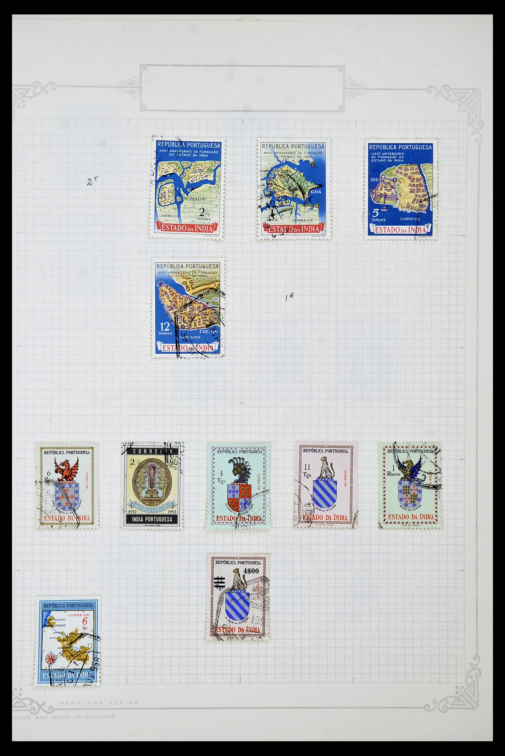 34922 043 - Postzegelverzameling 34922 Portugese koloniën 1871-1951.