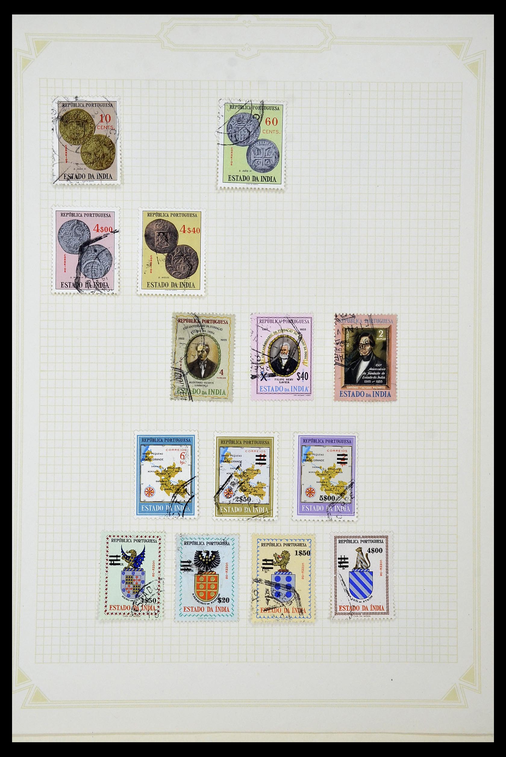 34922 044 - Postzegelverzameling 34922 Portugese koloniën 1871-1951.