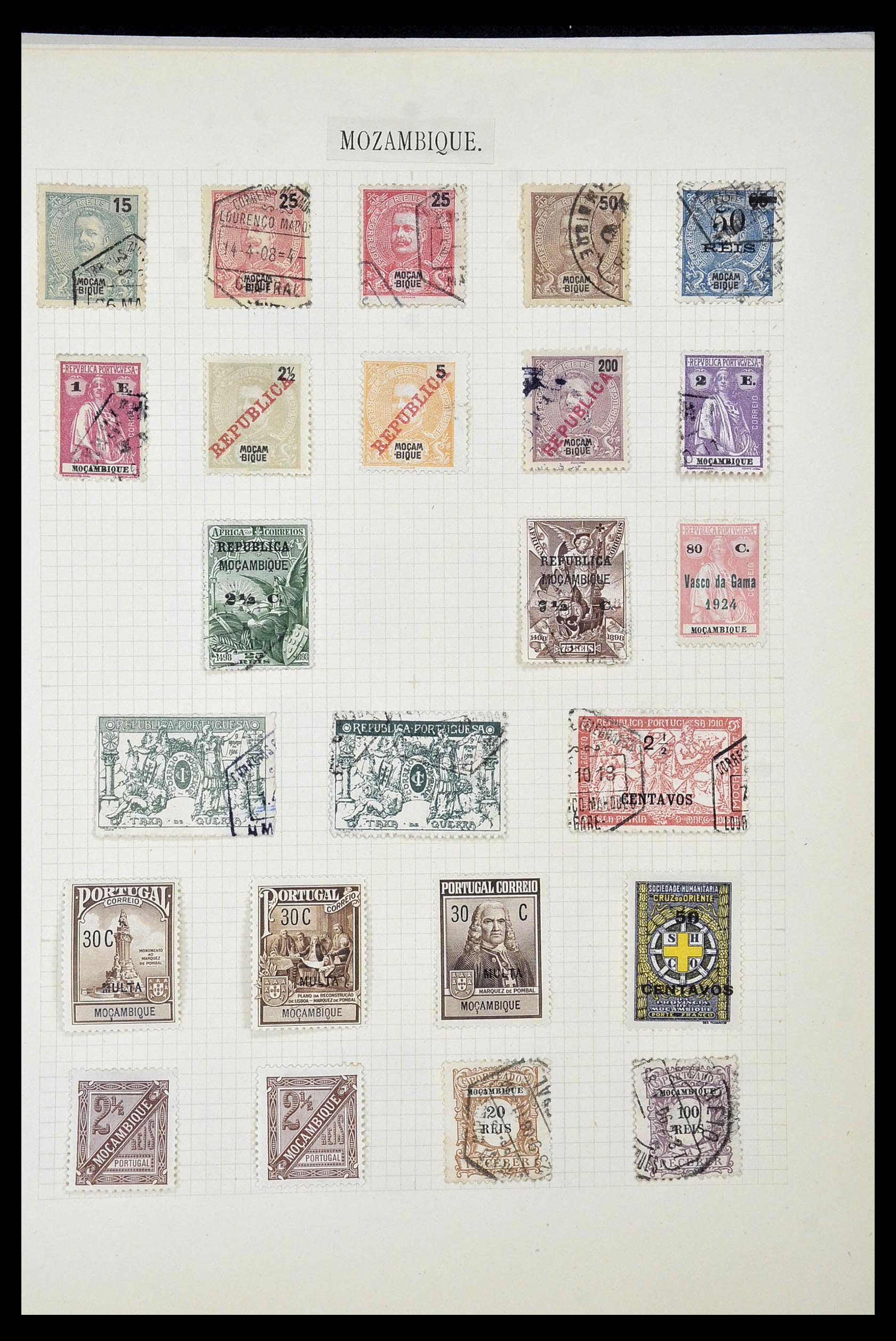34922 052 - Postzegelverzameling 34922 Portugese koloniën 1871-1951.