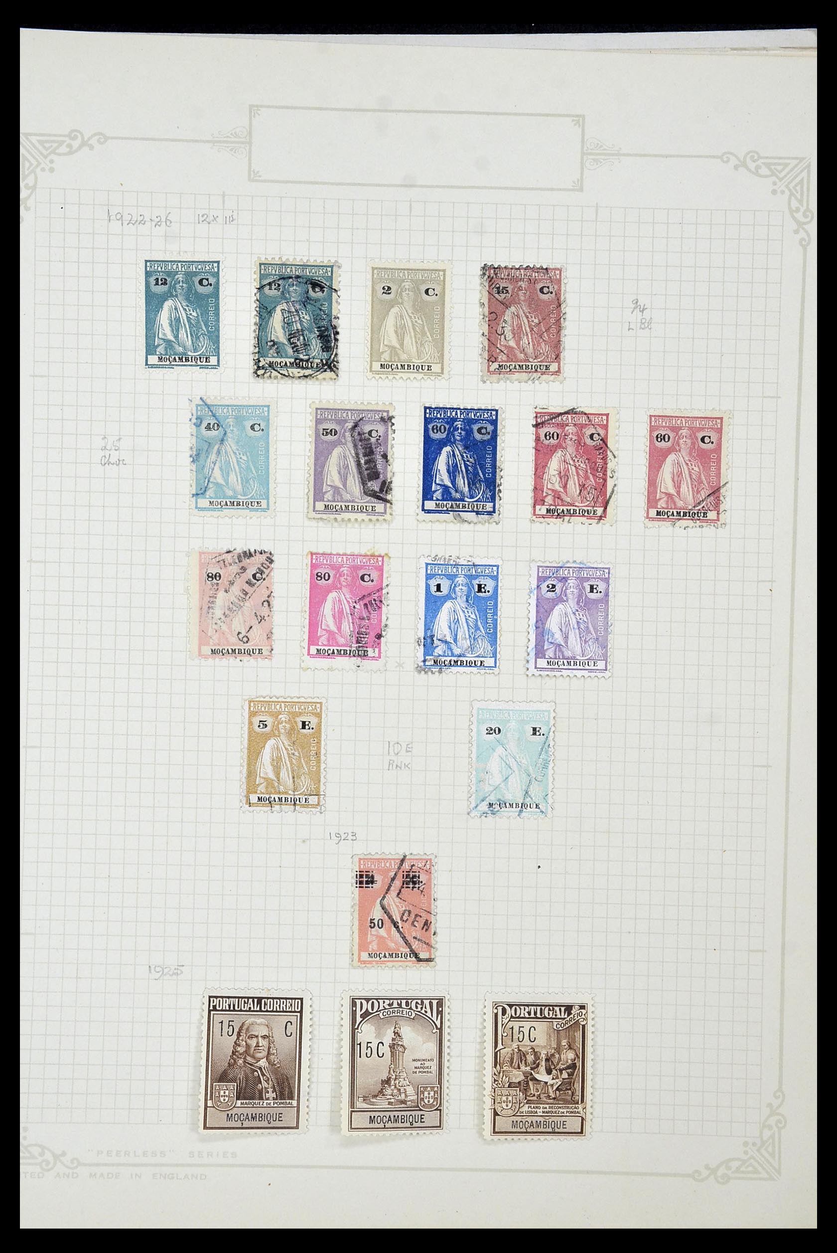 34922 058 - Postzegelverzameling 34922 Portugese koloniën 1871-1951.