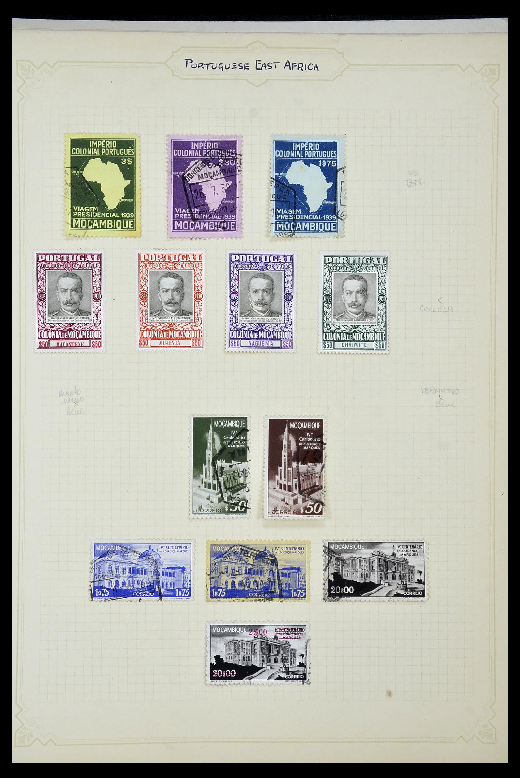 34922 073 - Postzegelverzameling 34922 Portugese koloniën 1871-1951.