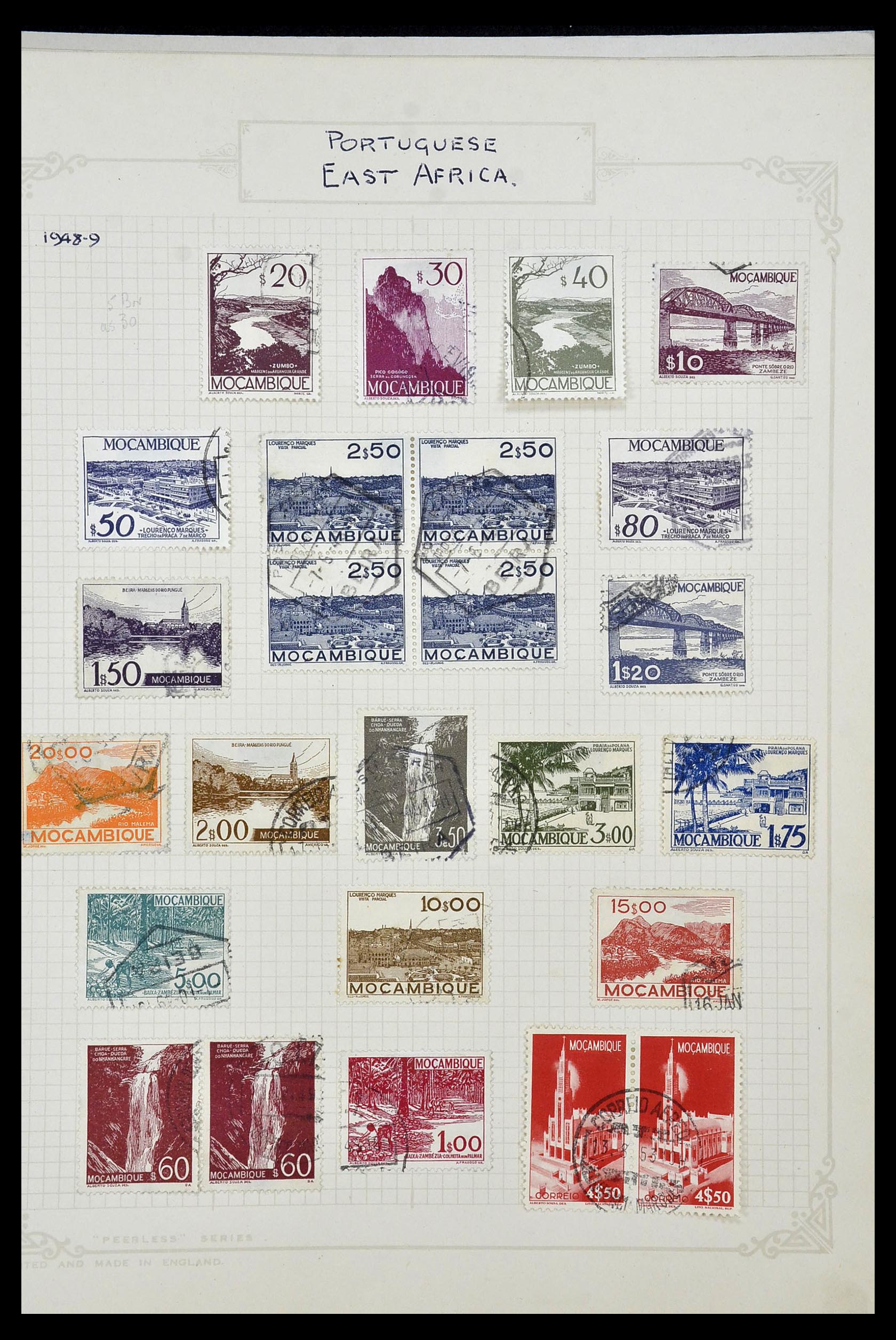 34922 074 - Postzegelverzameling 34922 Portugese koloniën 1871-1951.