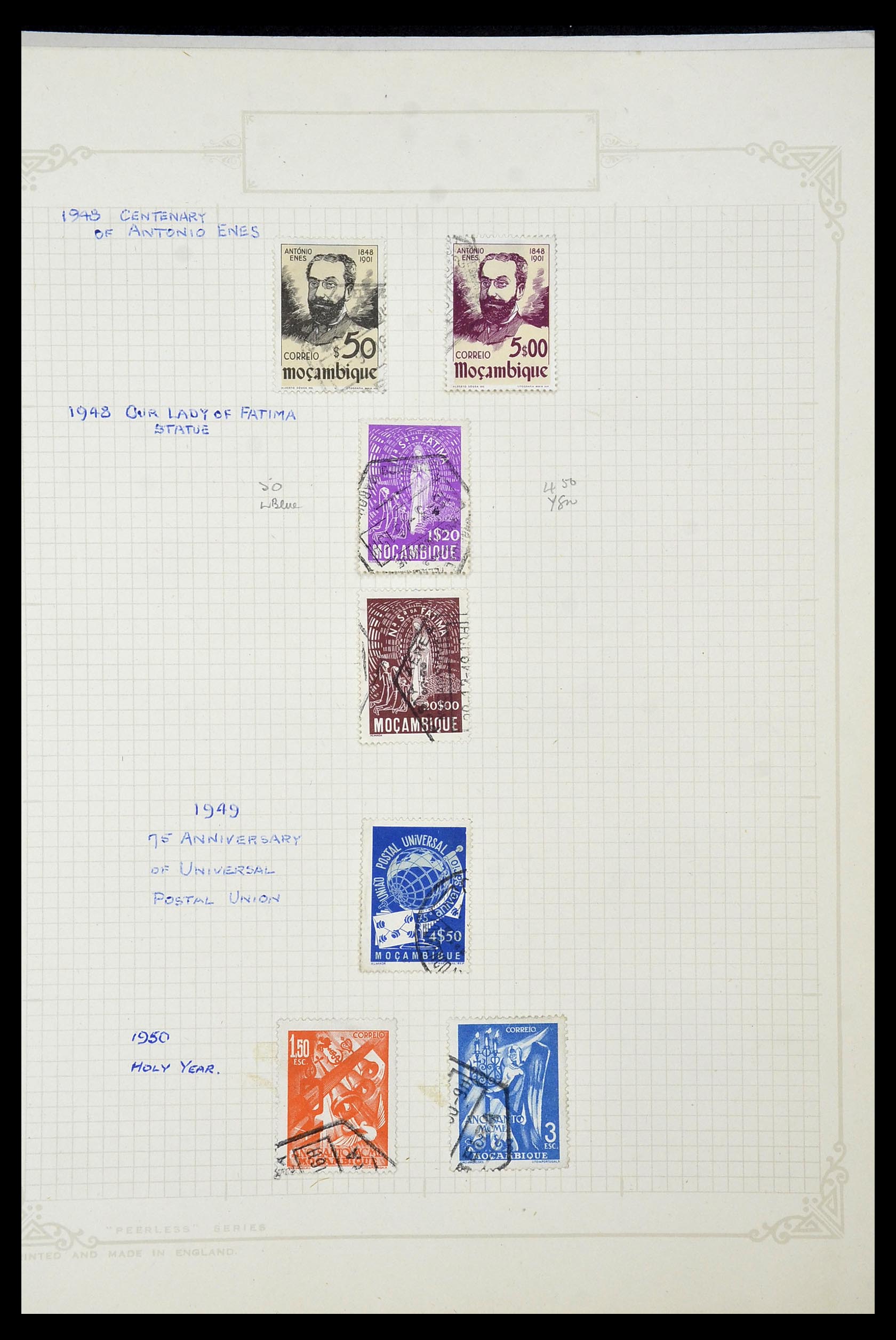 34922 075 - Postzegelverzameling 34922 Portugese koloniën 1871-1951.