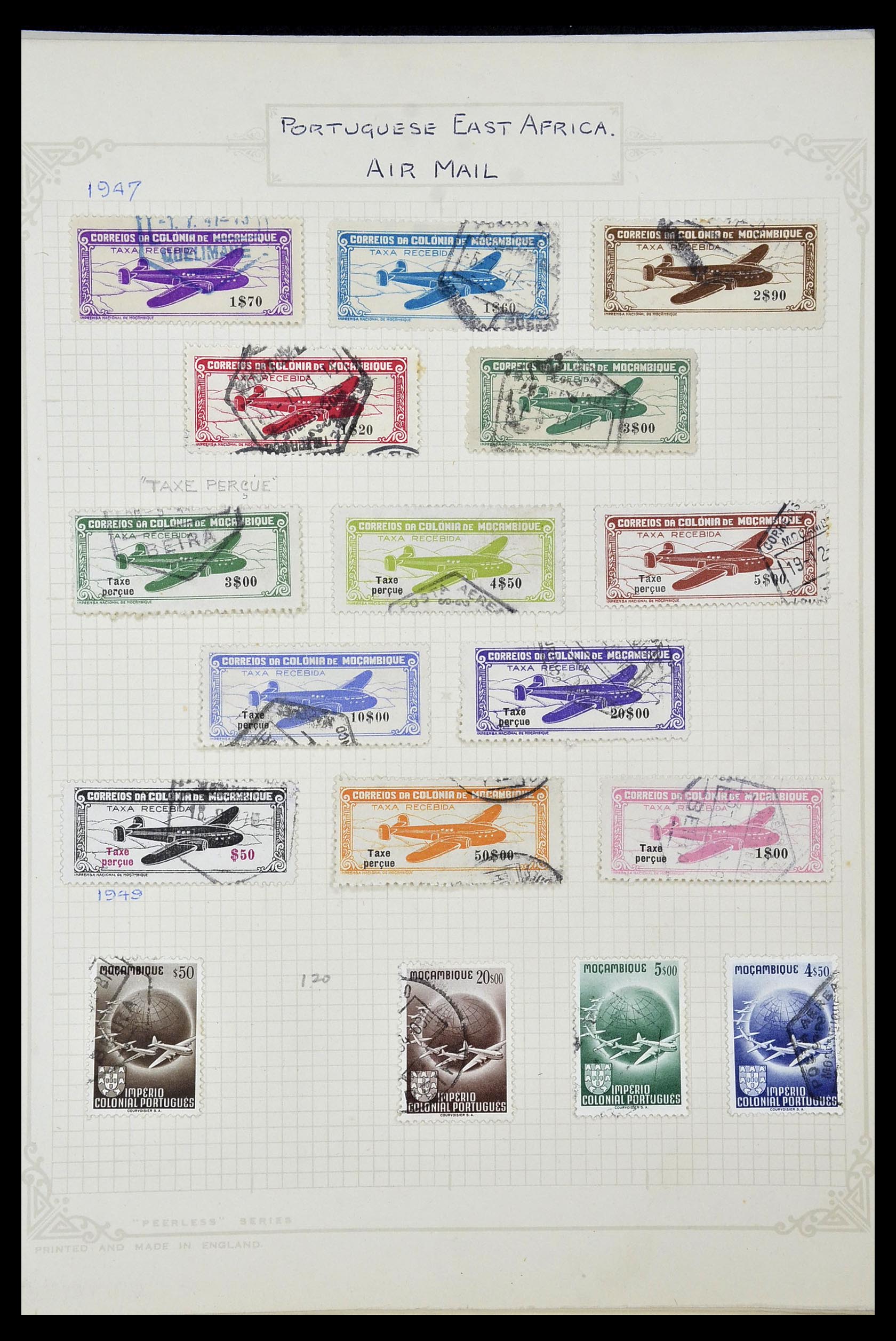 34922 080 - Postzegelverzameling 34922 Portugese koloniën 1871-1951.