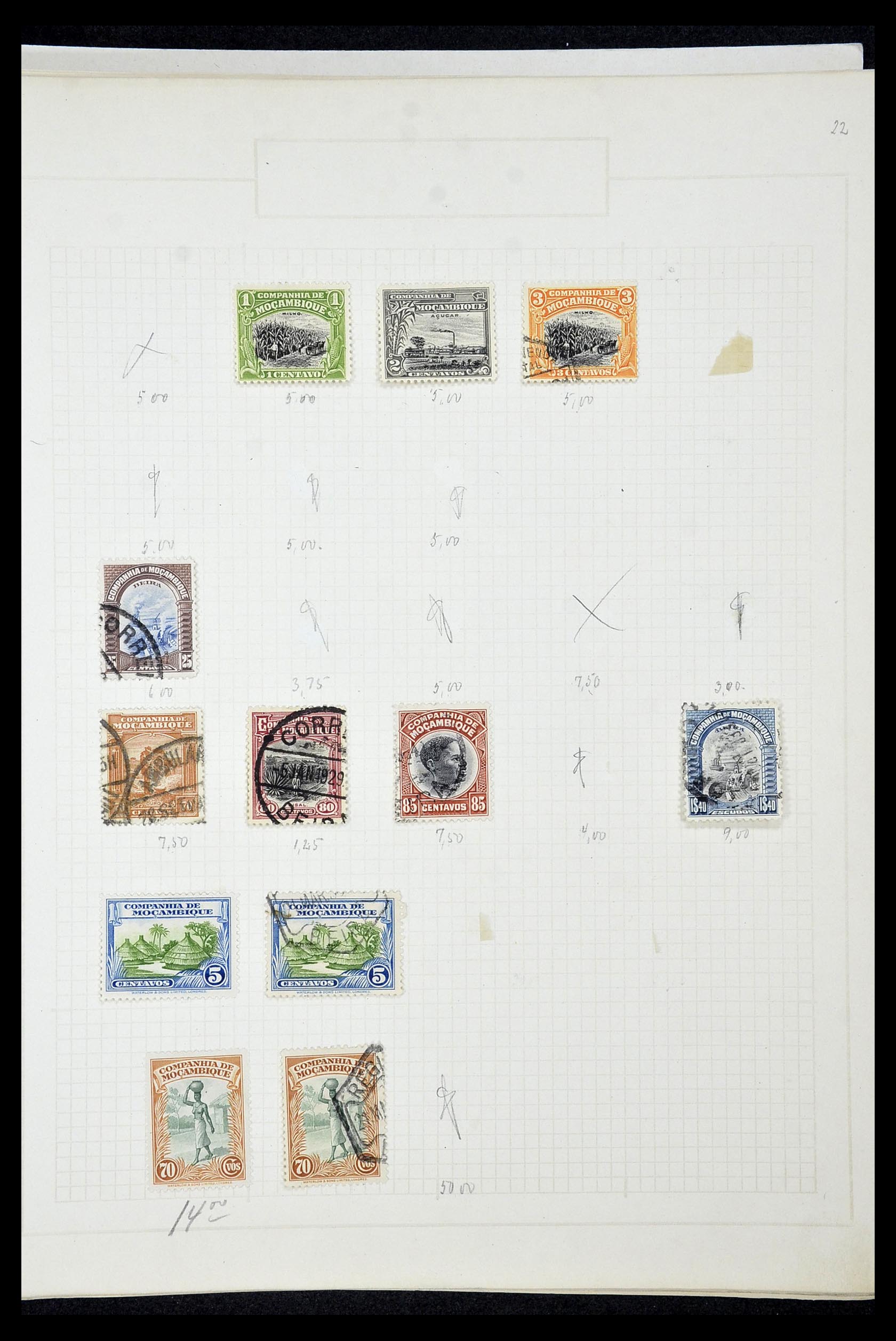 34922 110 - Postzegelverzameling 34922 Portugese koloniën 1871-1951.