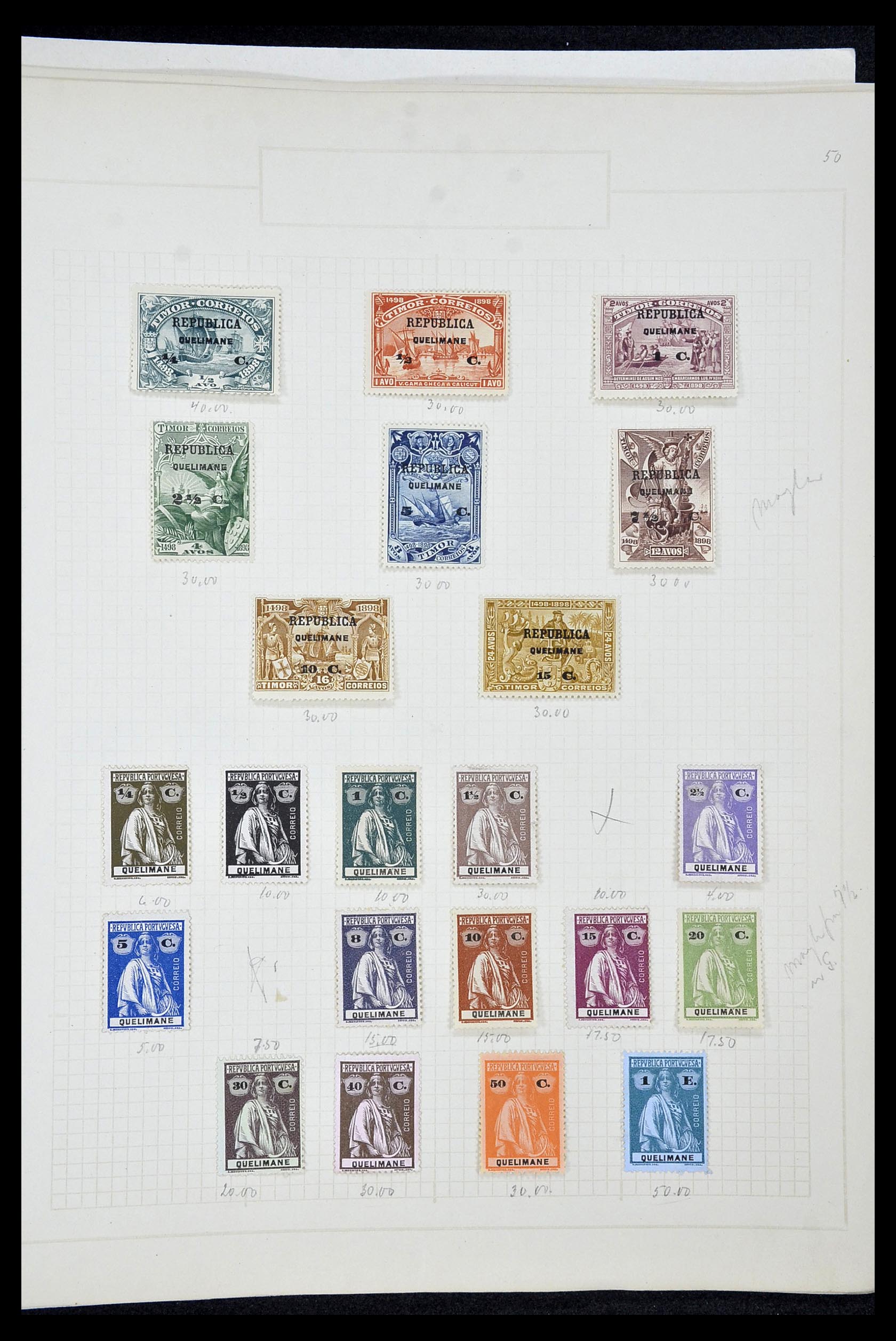34922 135 - Postzegelverzameling 34922 Portugese koloniën 1871-1951.