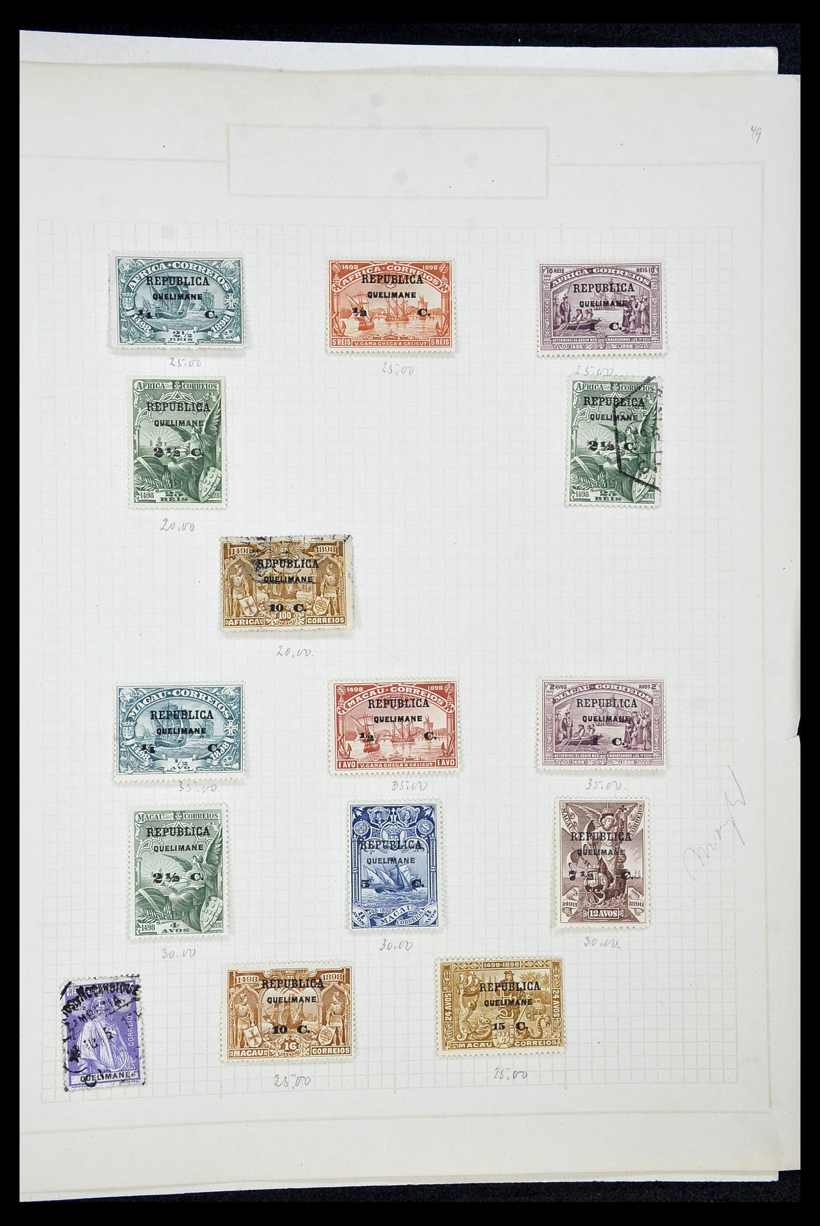 34922 137 - Postzegelverzameling 34922 Portugese koloniën 1871-1951.