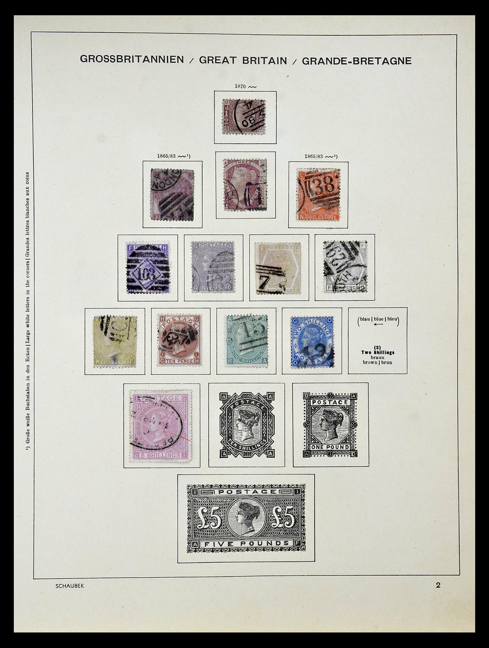 34923 002 - Postzegelverzameling 34923 Engeland 1840-1964.