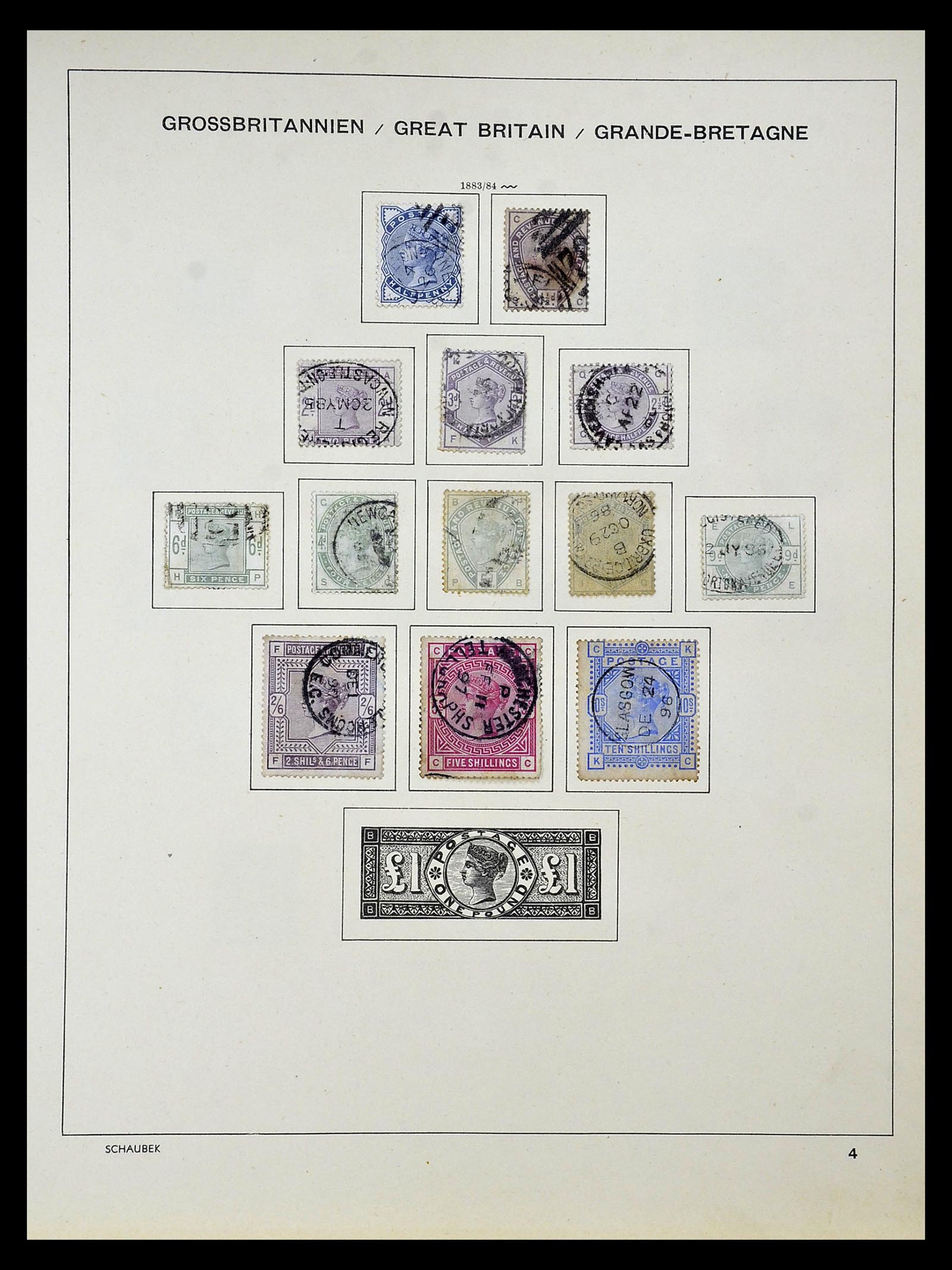 34923 004 - Postzegelverzameling 34923 Engeland 1840-1964.