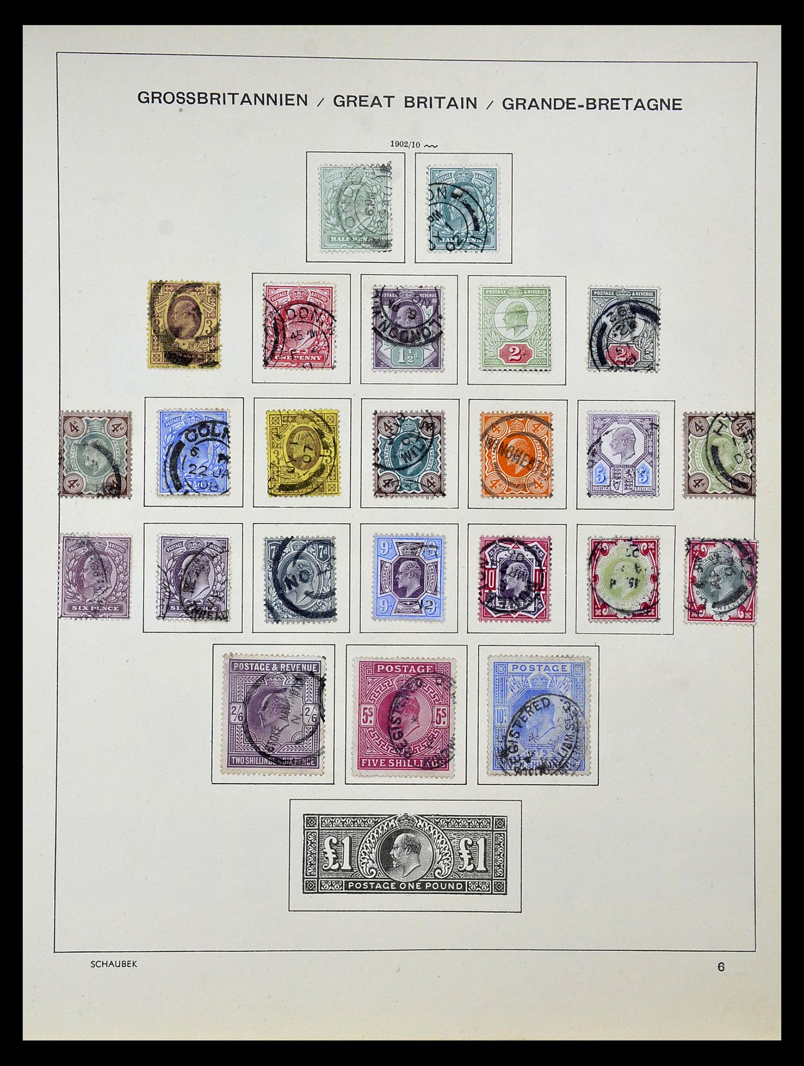 34923 006 - Postzegelverzameling 34923 Engeland 1840-1964.