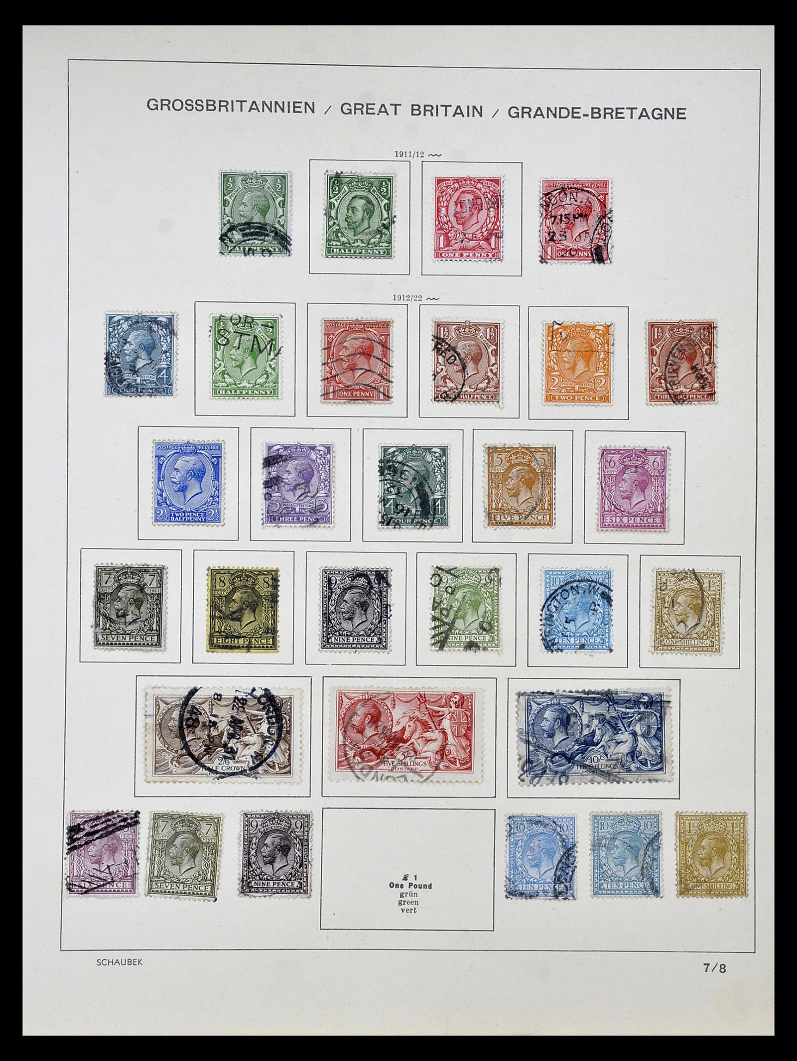 34923 007 - Postzegelverzameling 34923 Engeland 1840-1964.