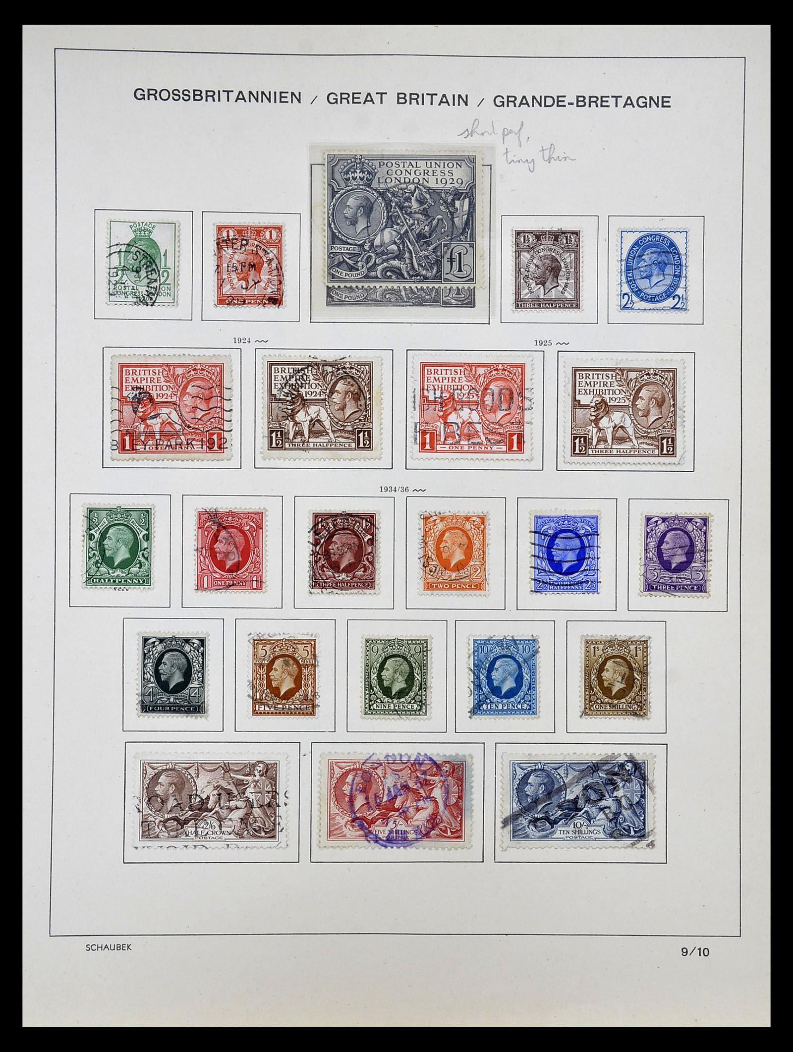 34923 008 - Postzegelverzameling 34923 Engeland 1840-1964.
