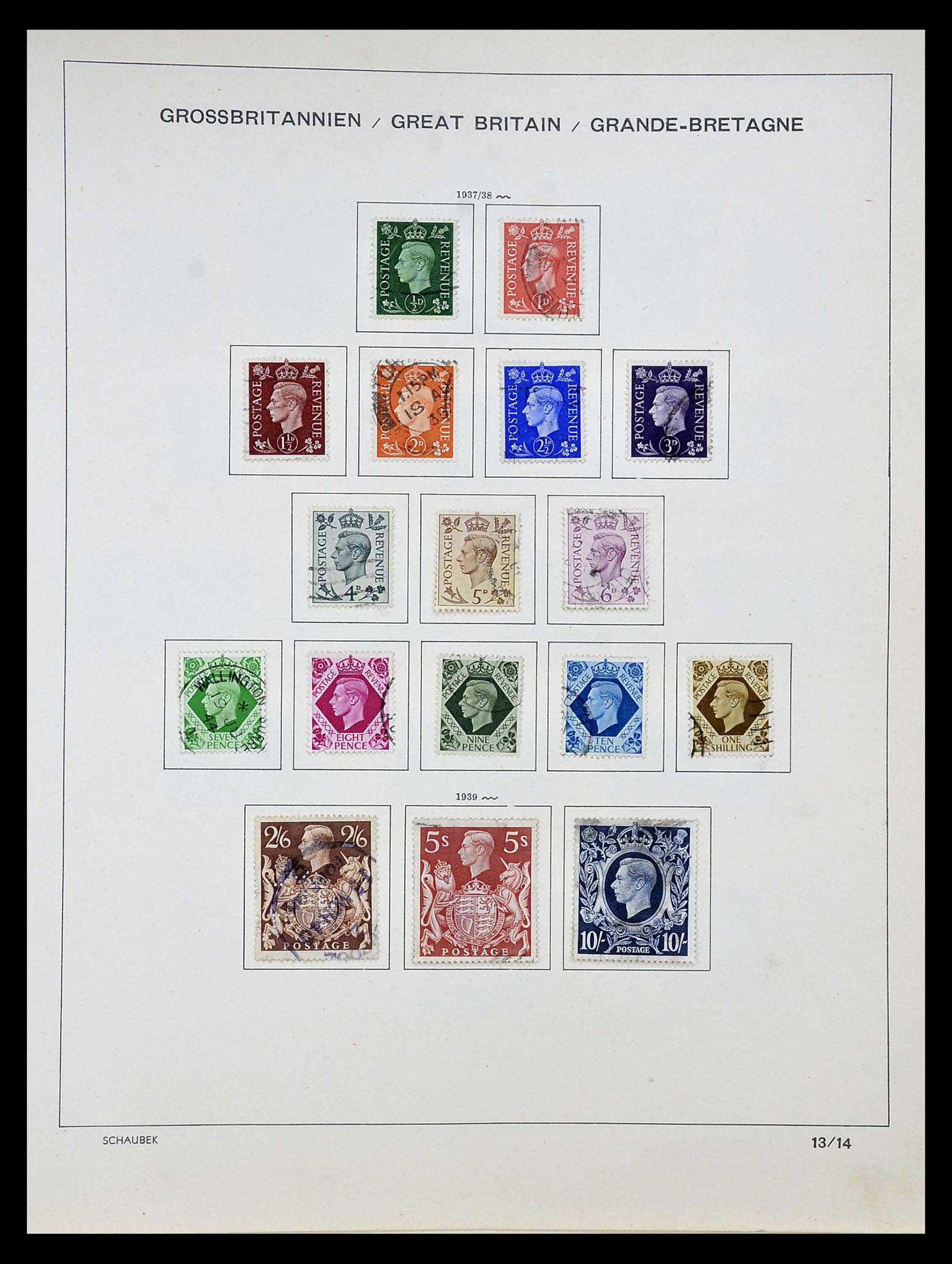 34923 010 - Postzegelverzameling 34923 Engeland 1840-1964.