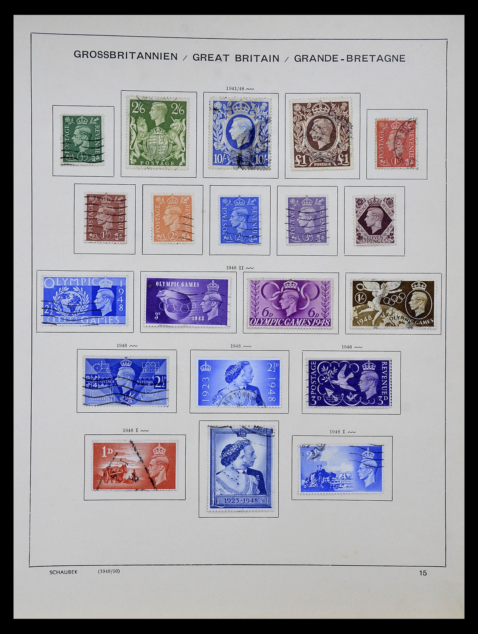 34923 011 - Postzegelverzameling 34923 Engeland 1840-1964.