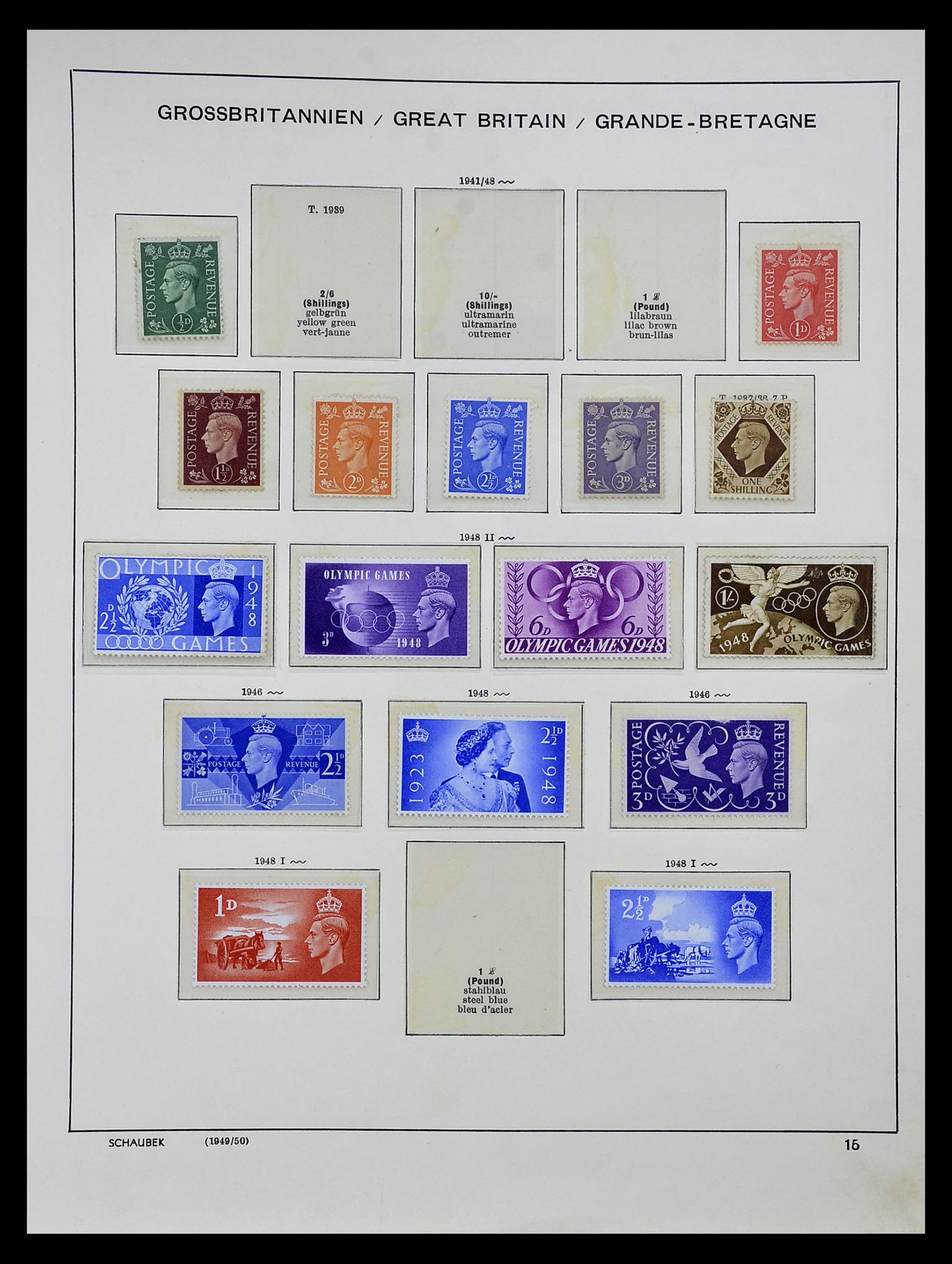 34923 012 - Postzegelverzameling 34923 Engeland 1840-1964.