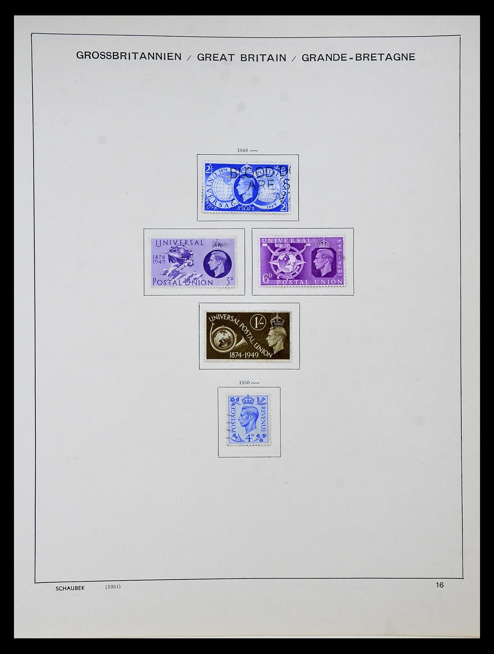 34923 013 - Postzegelverzameling 34923 Engeland 1840-1964.
