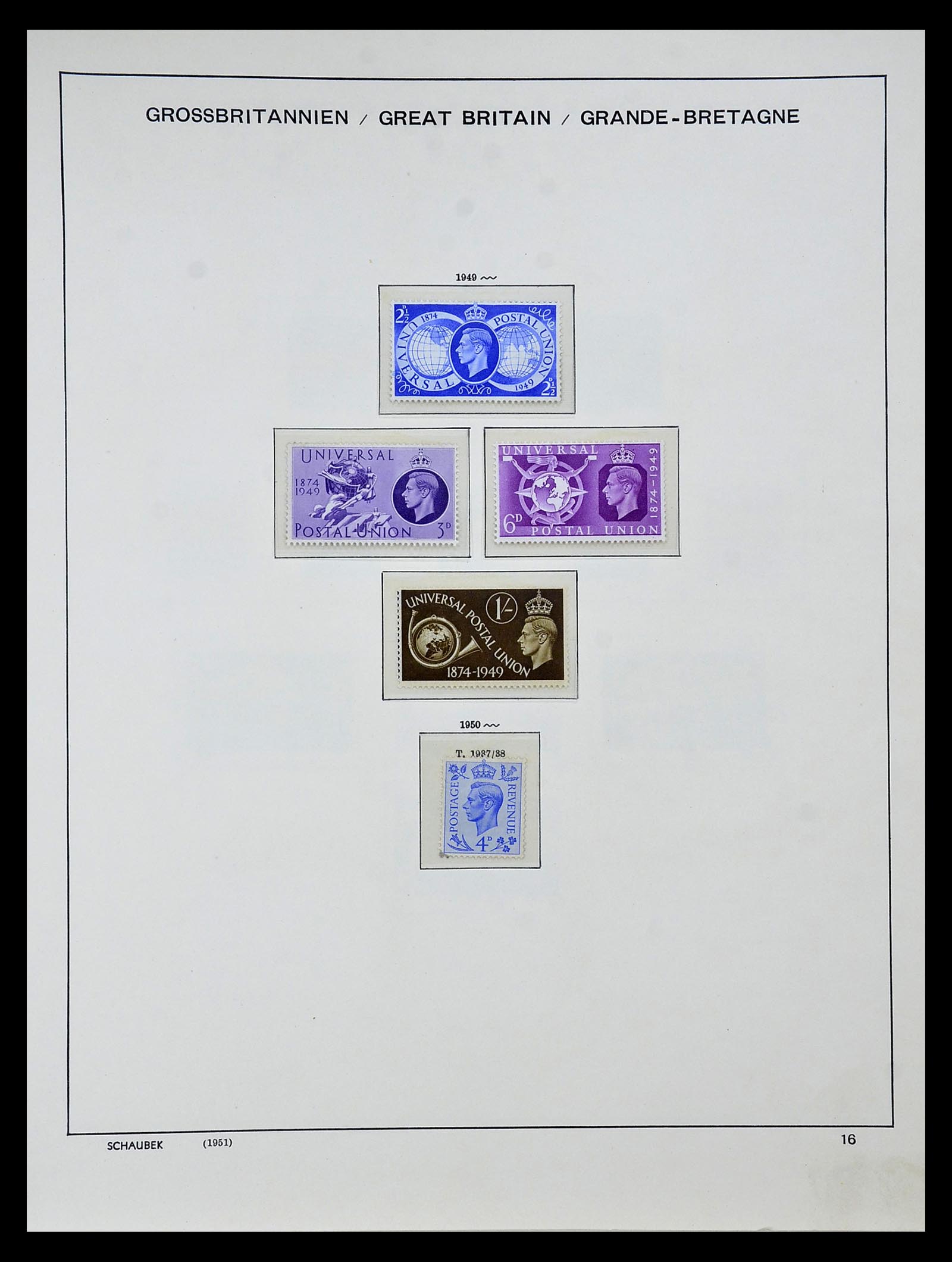 34923 014 - Postzegelverzameling 34923 Engeland 1840-1964.
