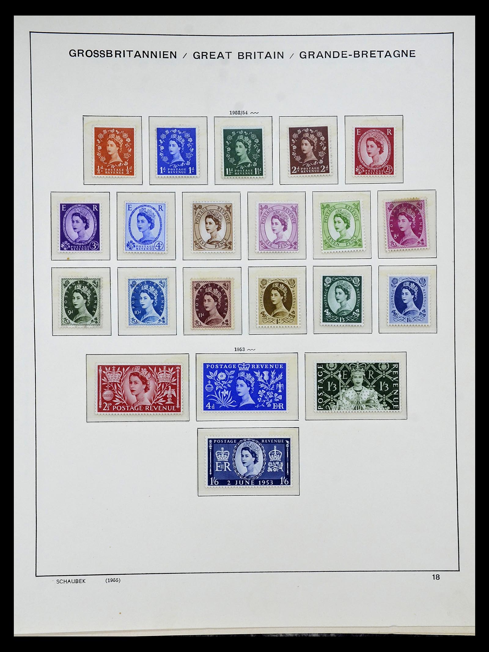 34923 017 - Postzegelverzameling 34923 Engeland 1840-1964.