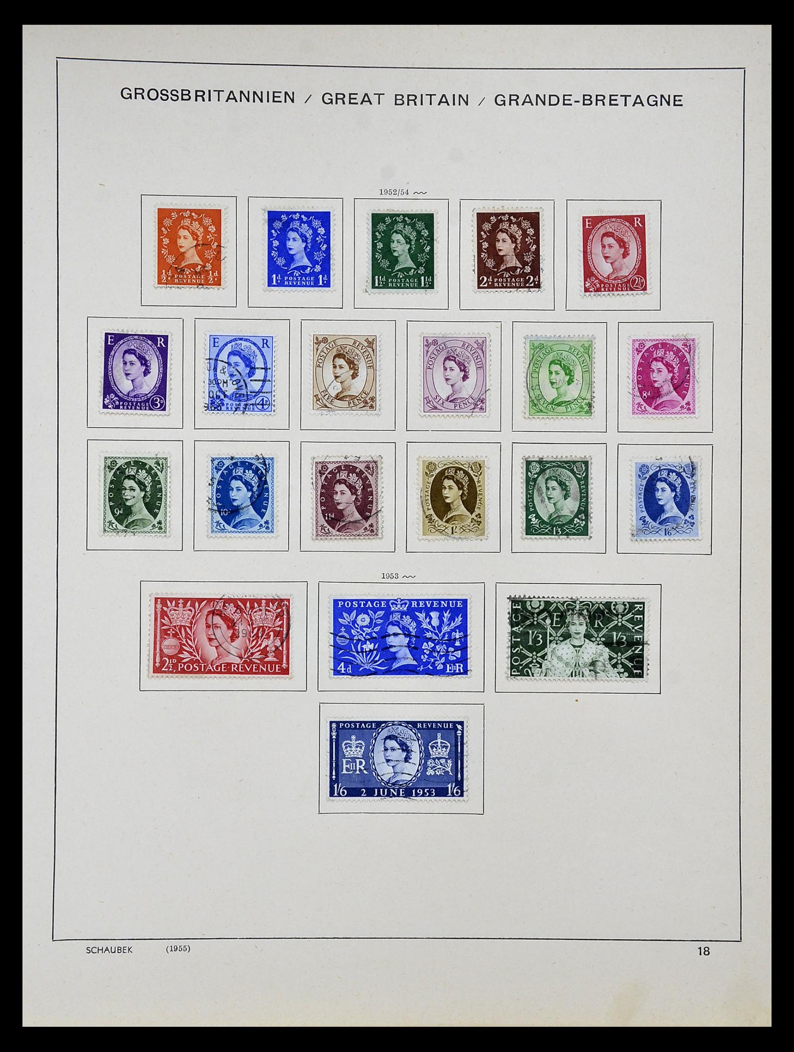 34923 019 - Postzegelverzameling 34923 Engeland 1840-1964.