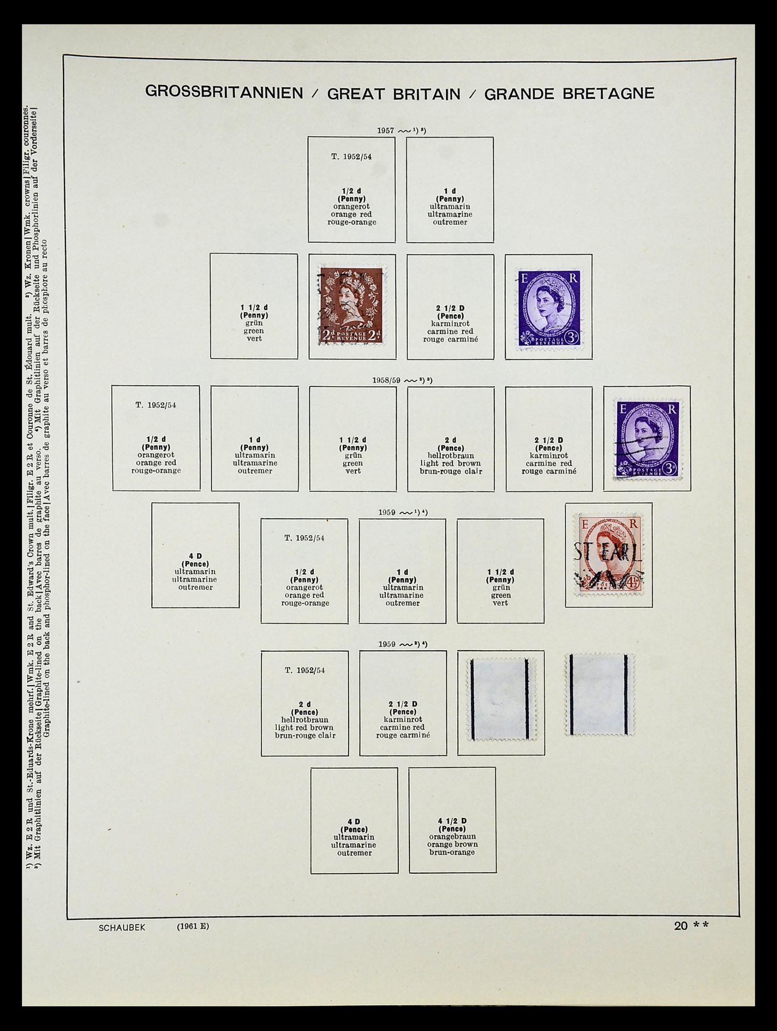 34923 024 - Postzegelverzameling 34923 Engeland 1840-1964.