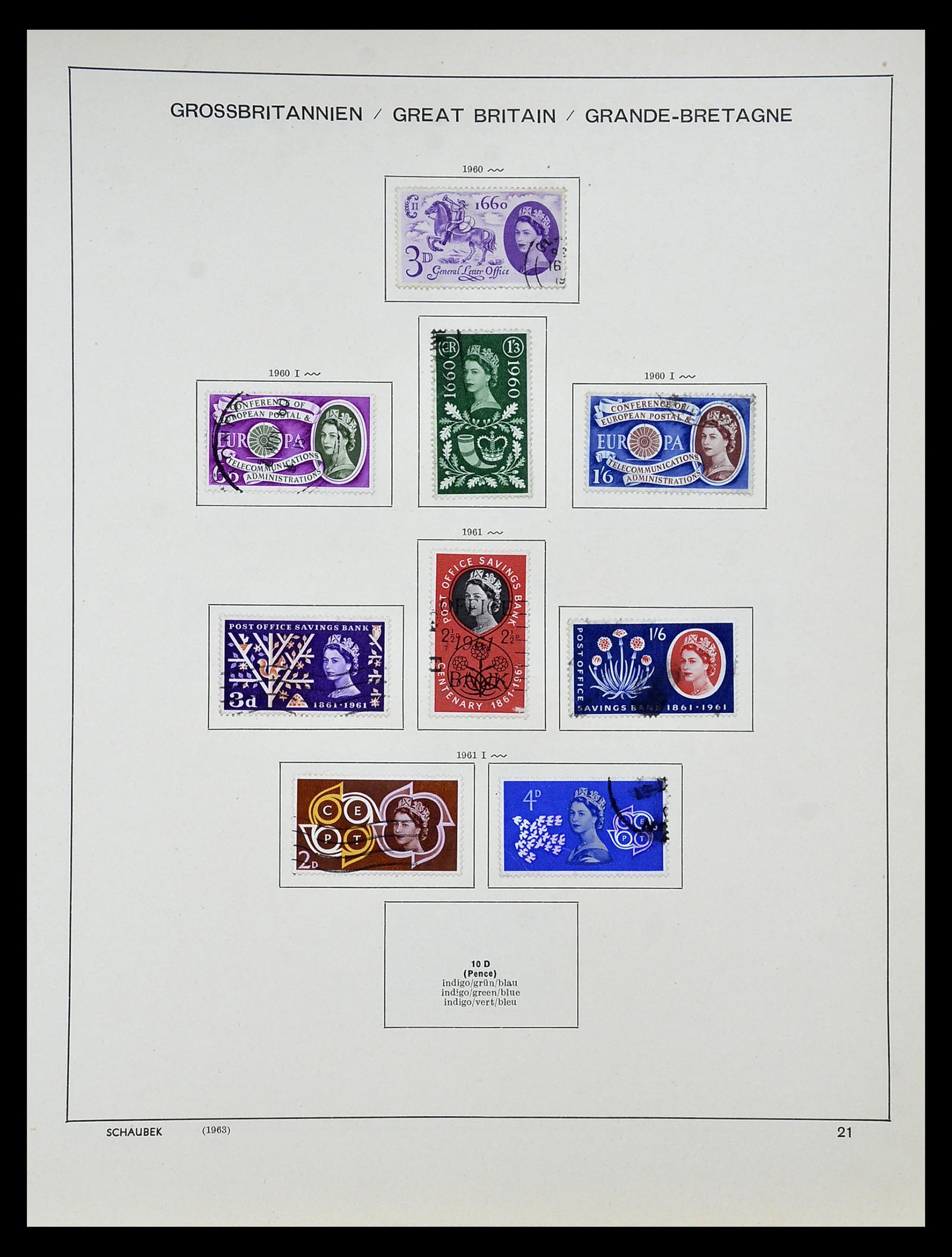 34923 029 - Postzegelverzameling 34923 Engeland 1840-1964.