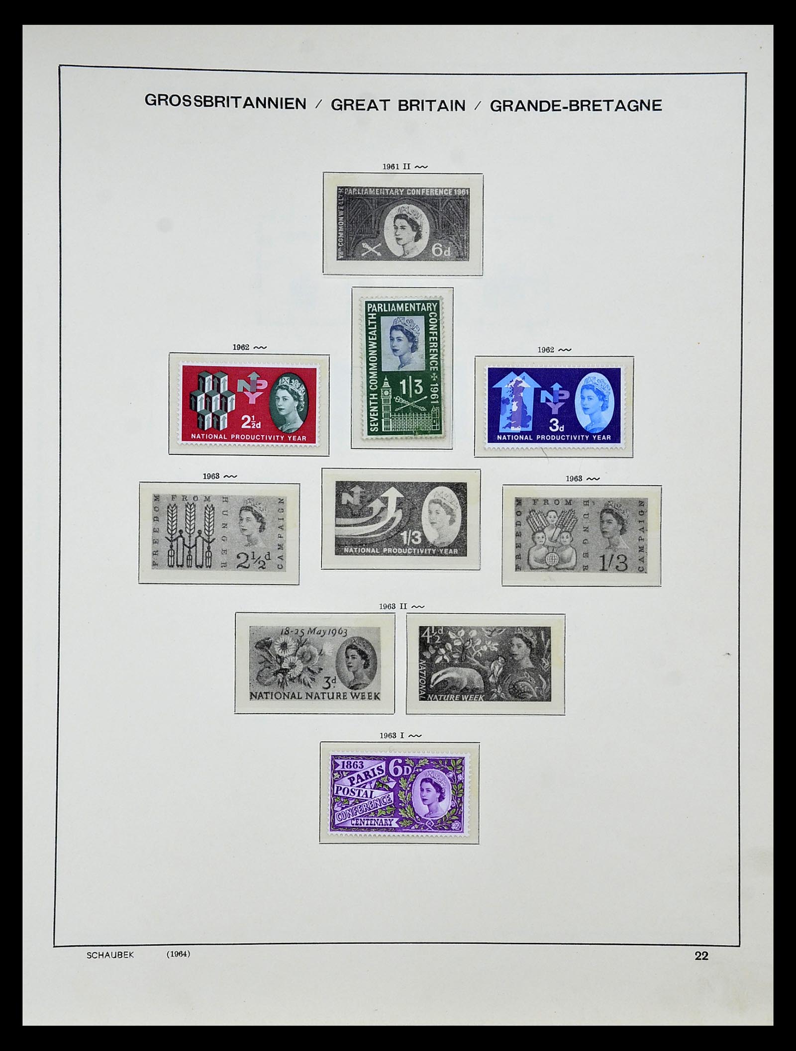 34923 030 - Postzegelverzameling 34923 Engeland 1840-1964.