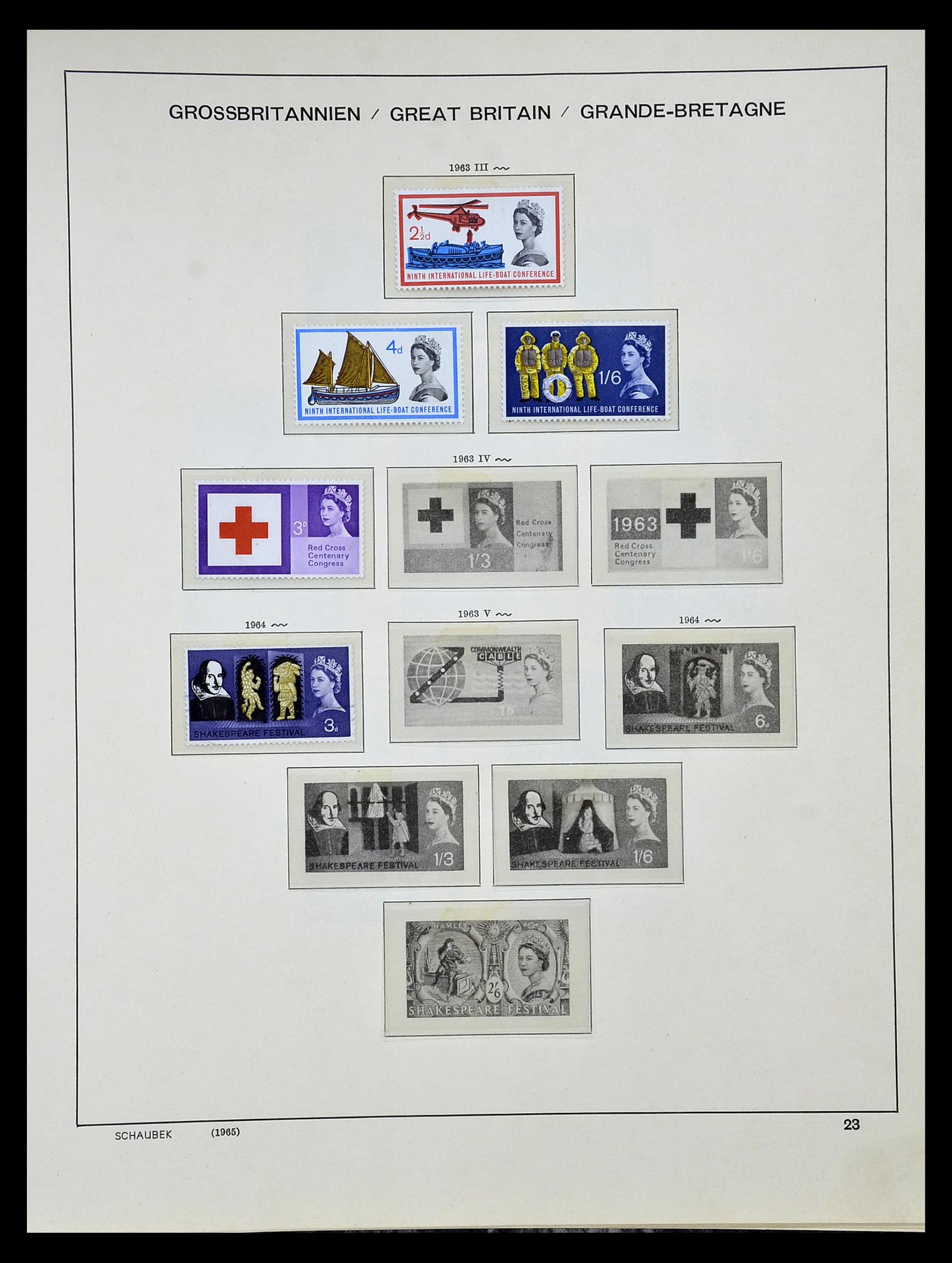34923 032 - Postzegelverzameling 34923 Engeland 1840-1964.