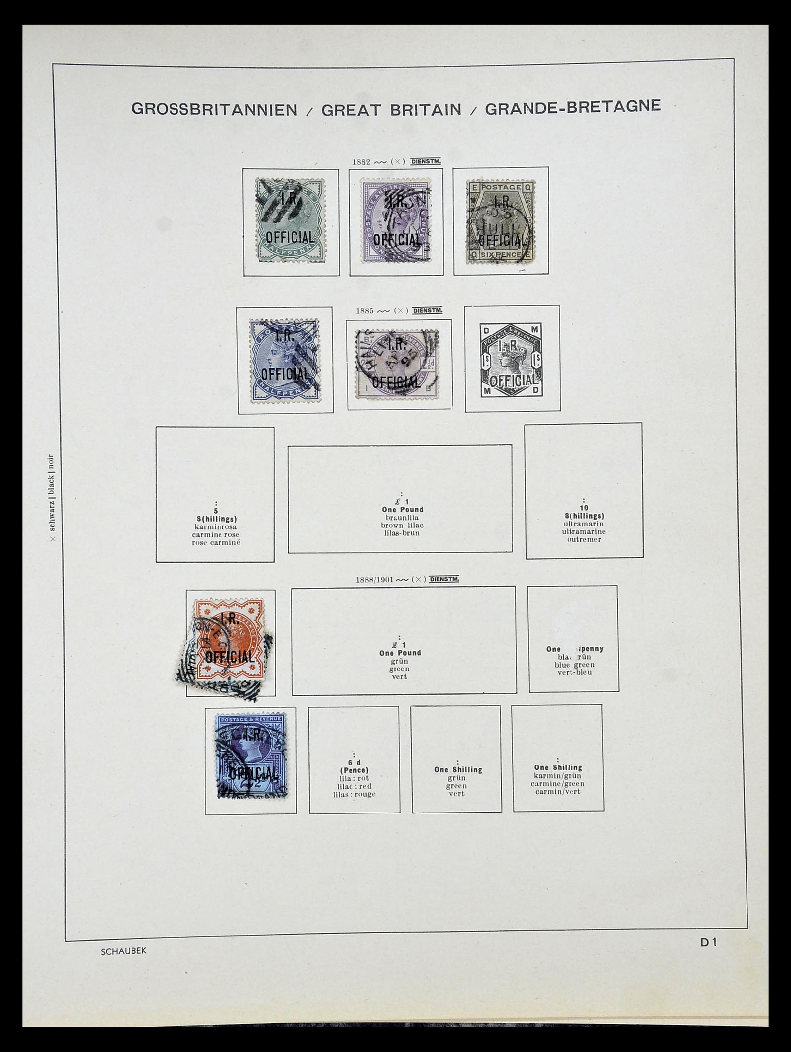 34923 034 - Postzegelverzameling 34923 Engeland 1840-1964.