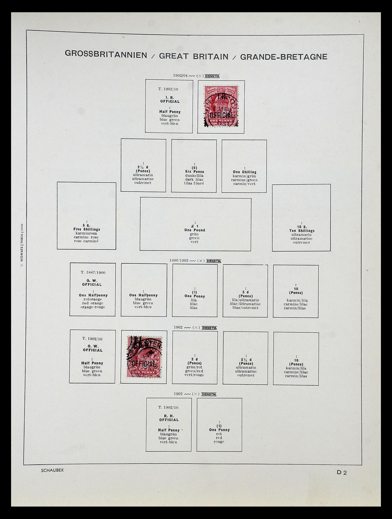 34923 035 - Postzegelverzameling 34923 Engeland 1840-1964.