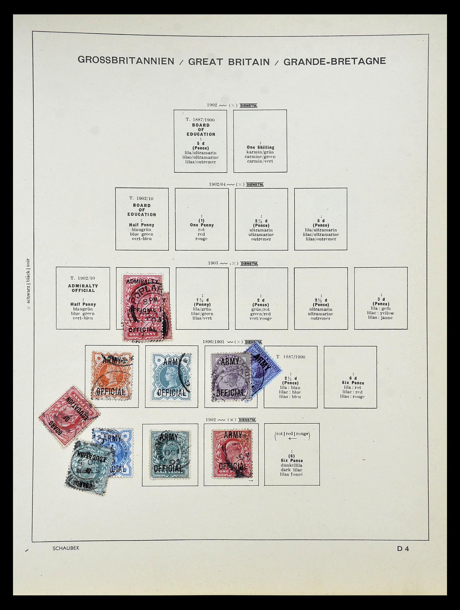 34923 037 - Postzegelverzameling 34923 Engeland 1840-1964.