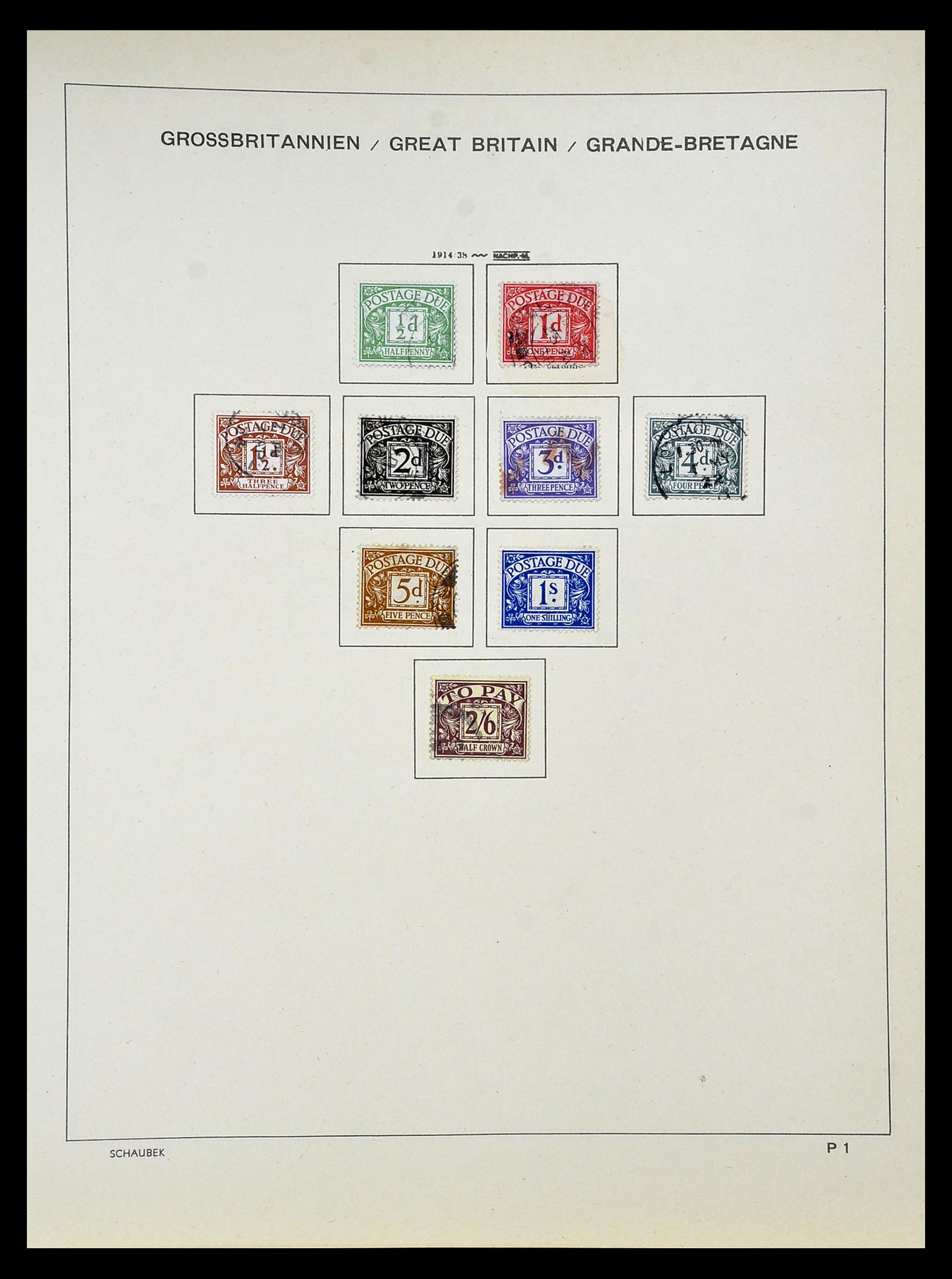 34923 038 - Postzegelverzameling 34923 Engeland 1840-1964.