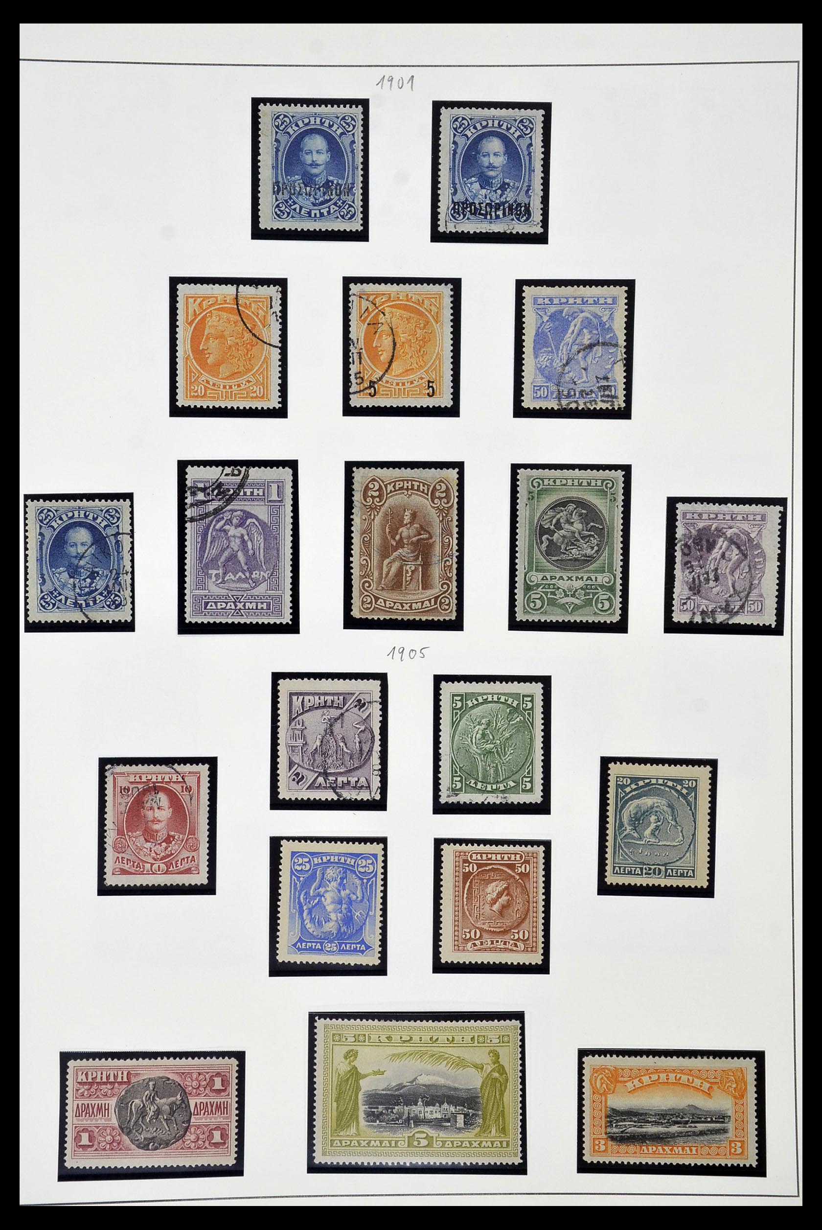 34924 002 - Postzegelverzameling 34924 Kreta 1898-1911.