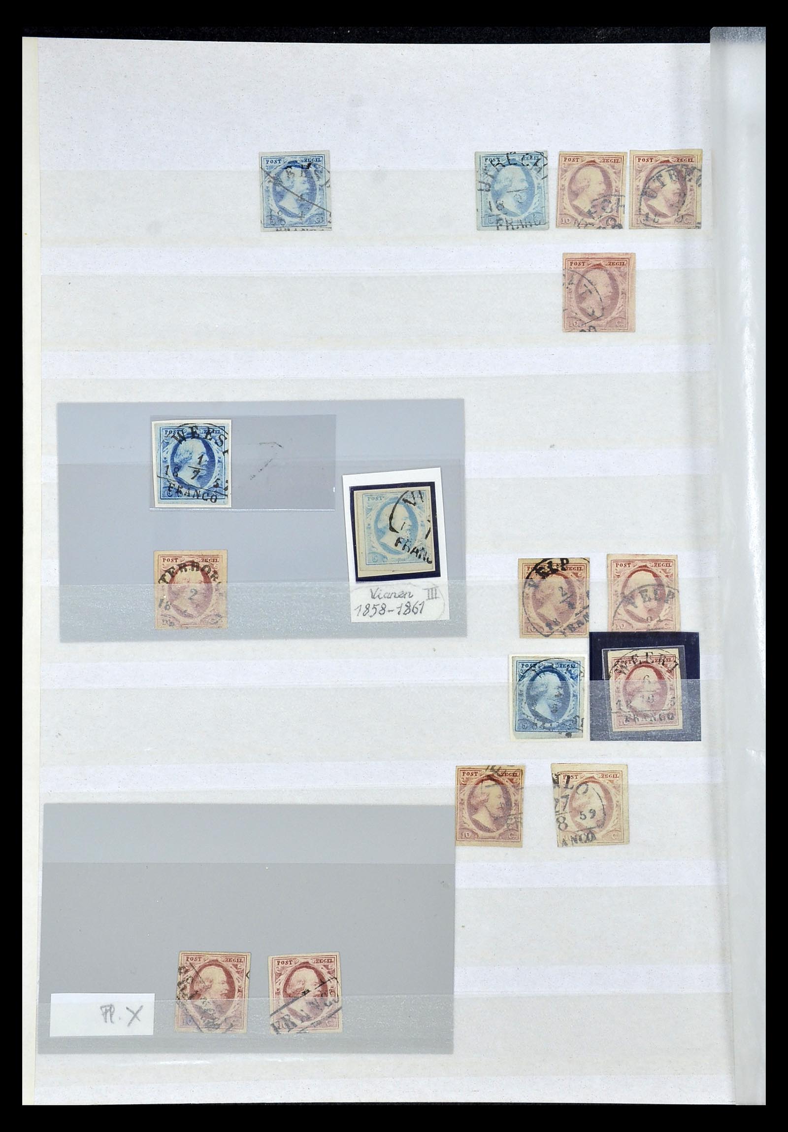 34925 006 - Stamp Collection 34925 Netherlands 1852.