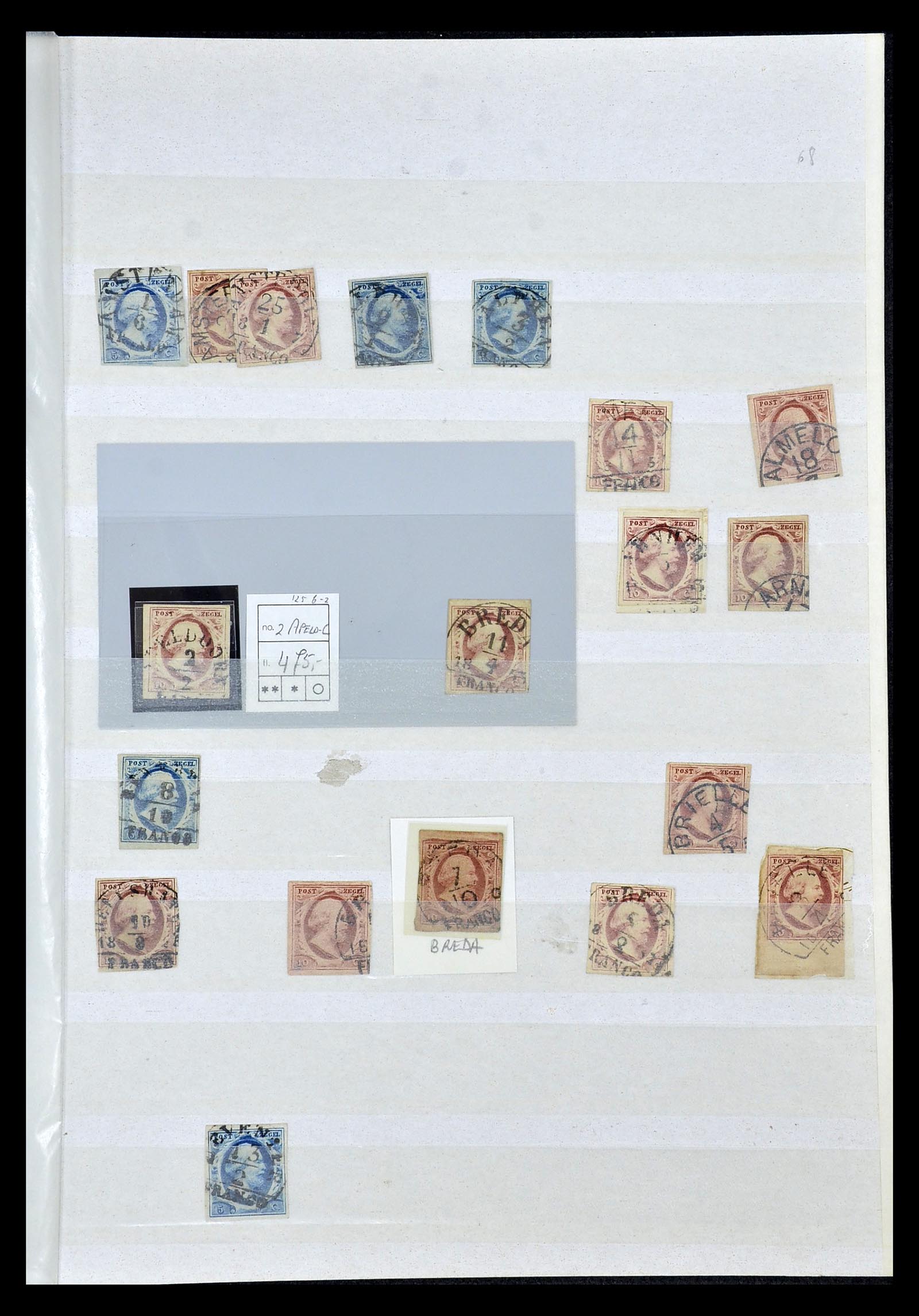 34925 007 - Stamp Collection 34925 Netherlands 1852.