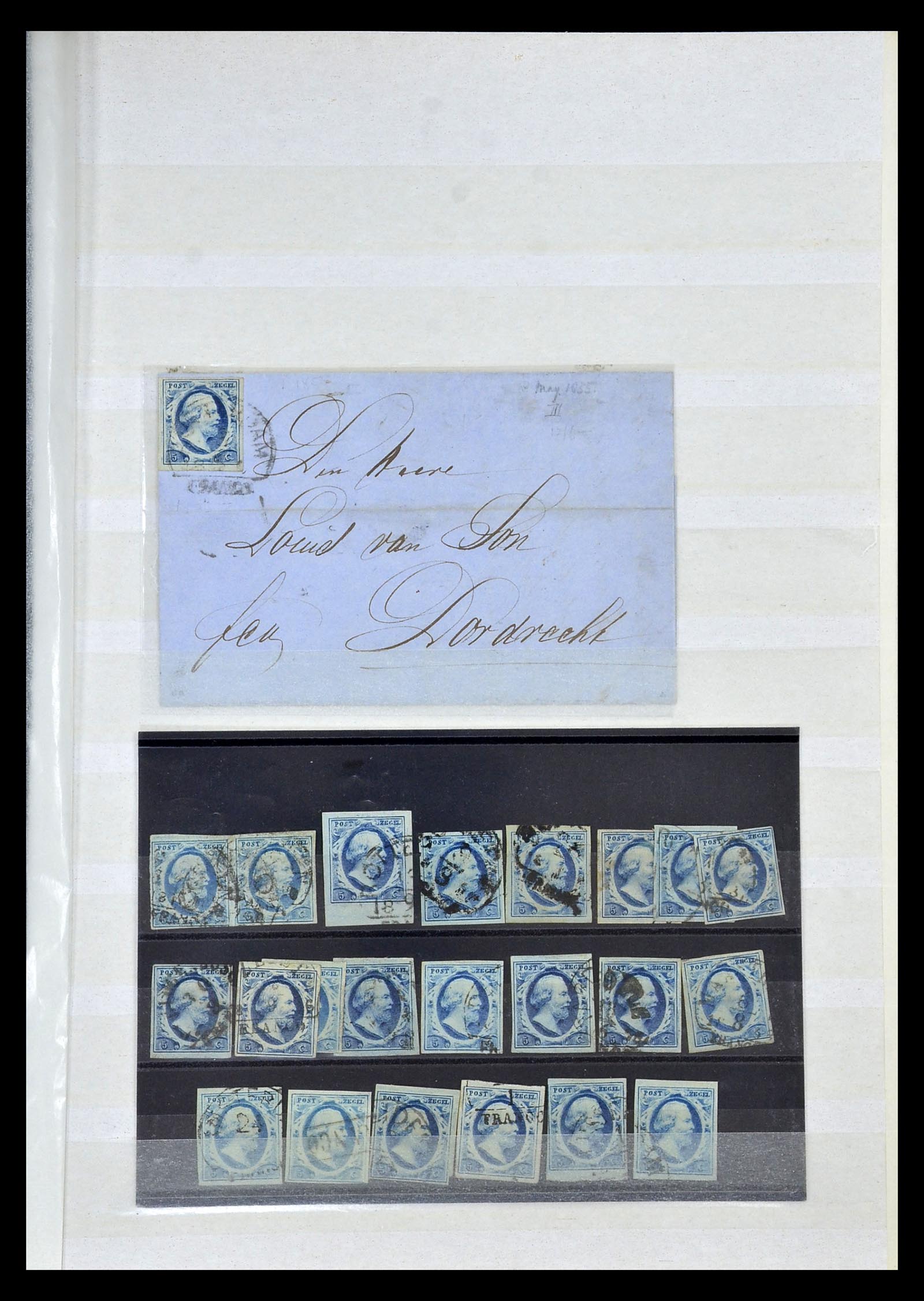 34925 012 - Stamp Collection 34925 Netherlands 1852.