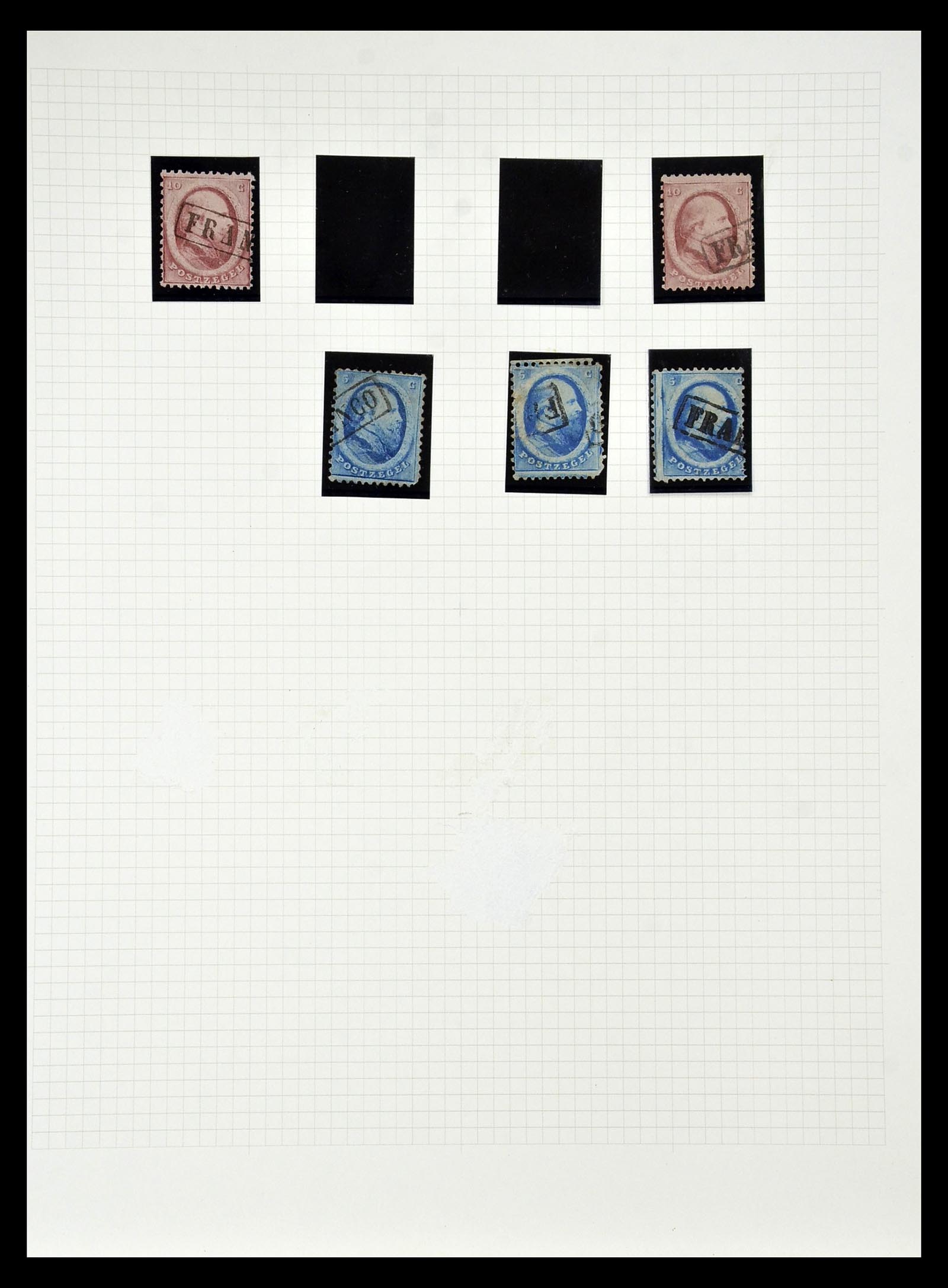 34925 020 - Stamp Collection 34925 Netherlands 1852.