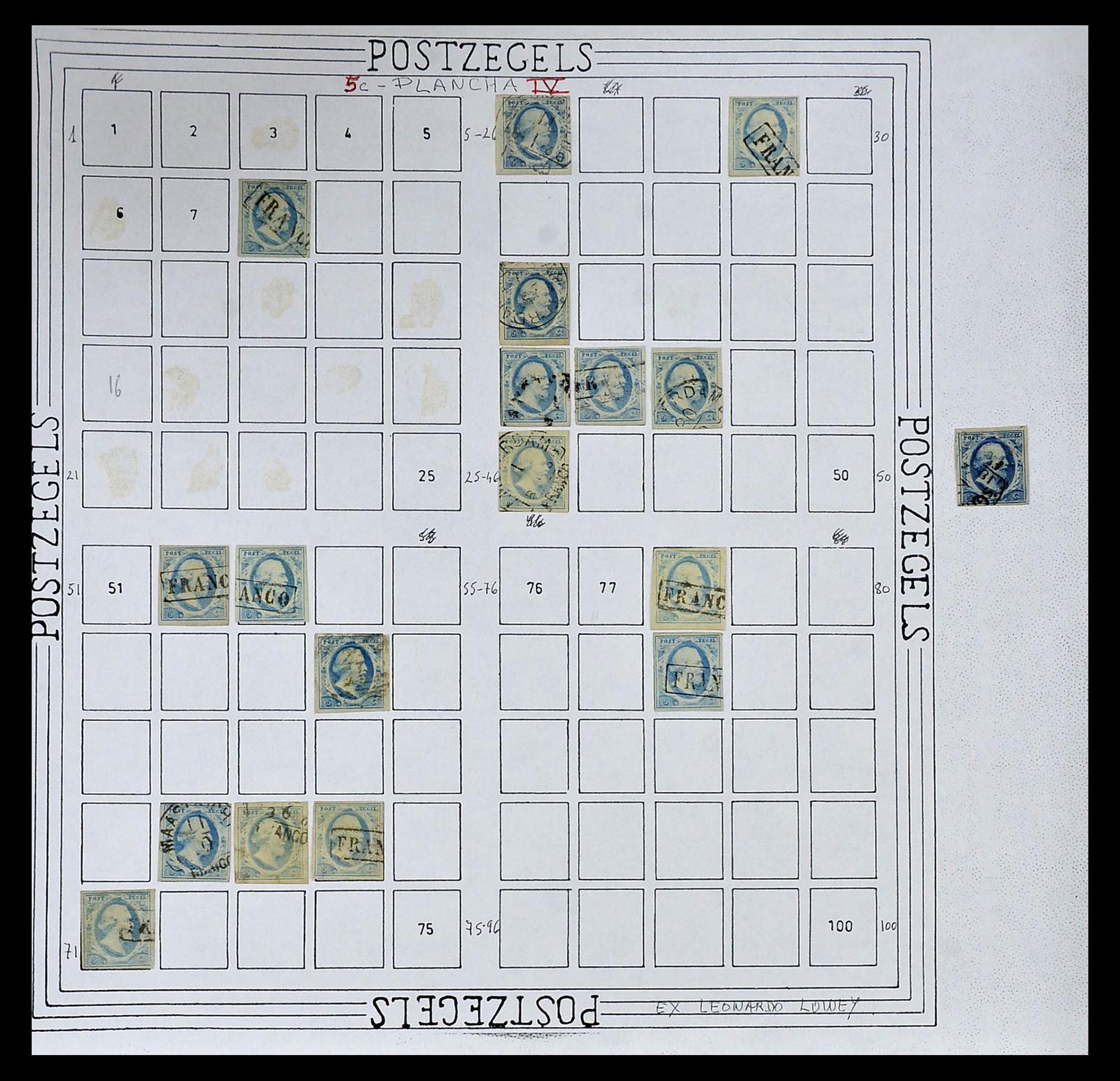 34925 026 - Stamp Collection 34925 Netherlands 1852.