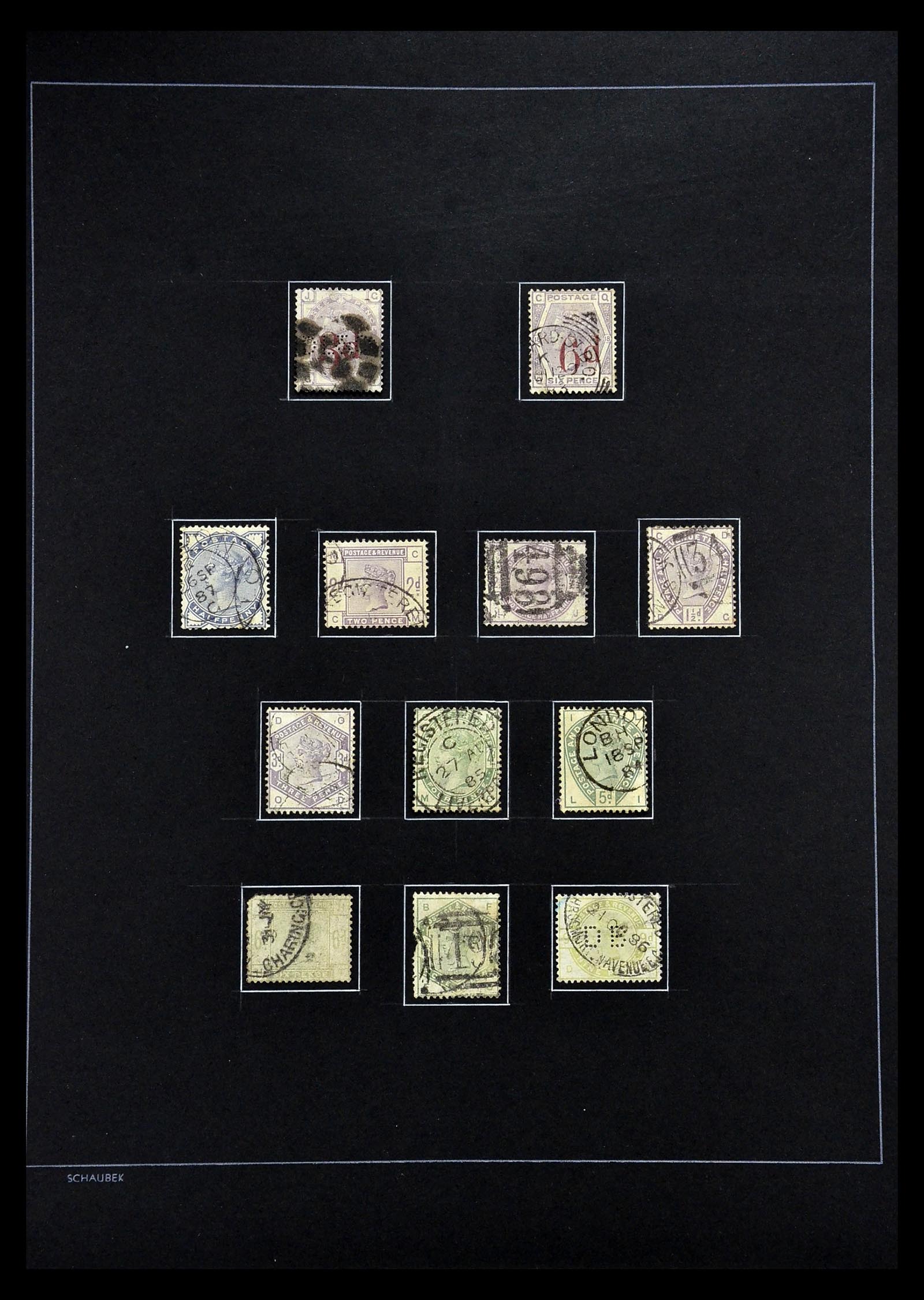 34926 010 - Postzegelverzameling 34926 Engeland 1840-1989.